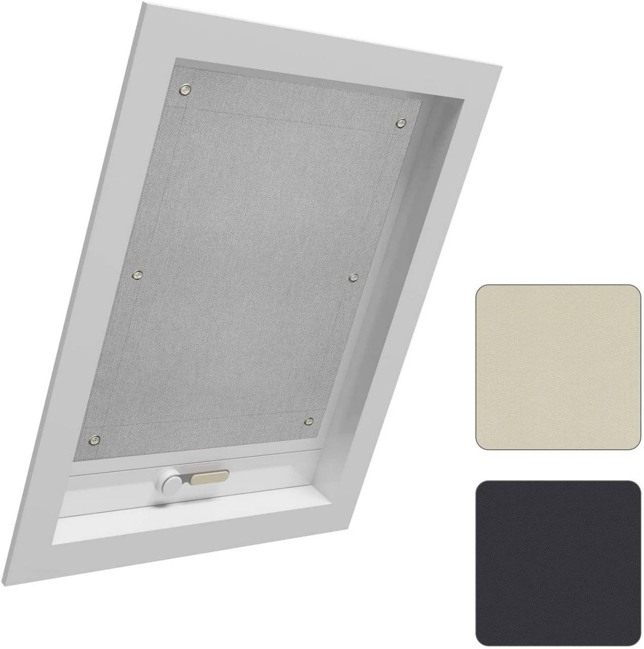 Dachfensterrollo, Woltu, 1x Thermorollo Dachfenster ohne Bohren, mit Saugna günstig online kaufen