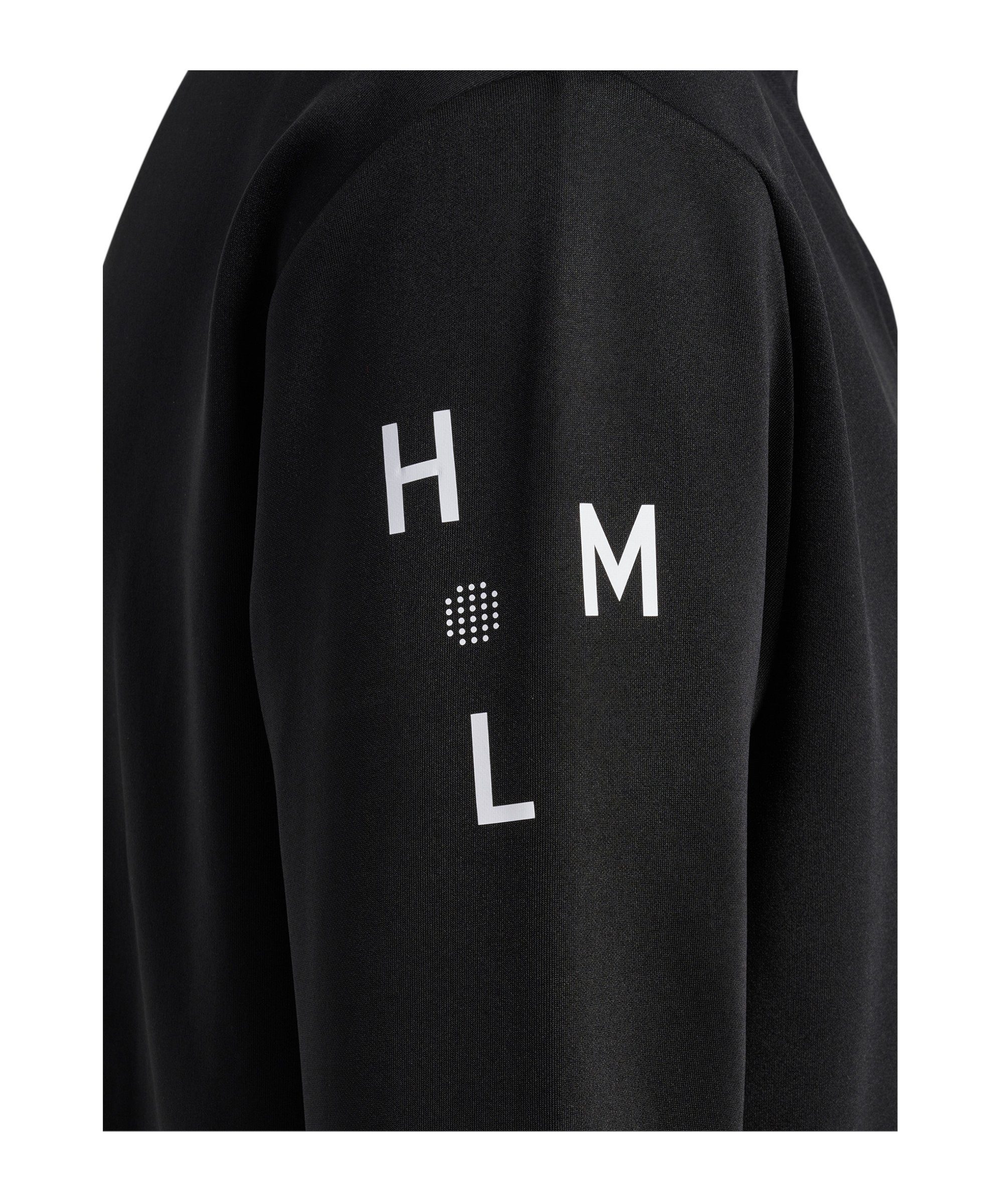 hmlCOURT Sweatshirt hummel Sweatshirt schwarz HalfZip