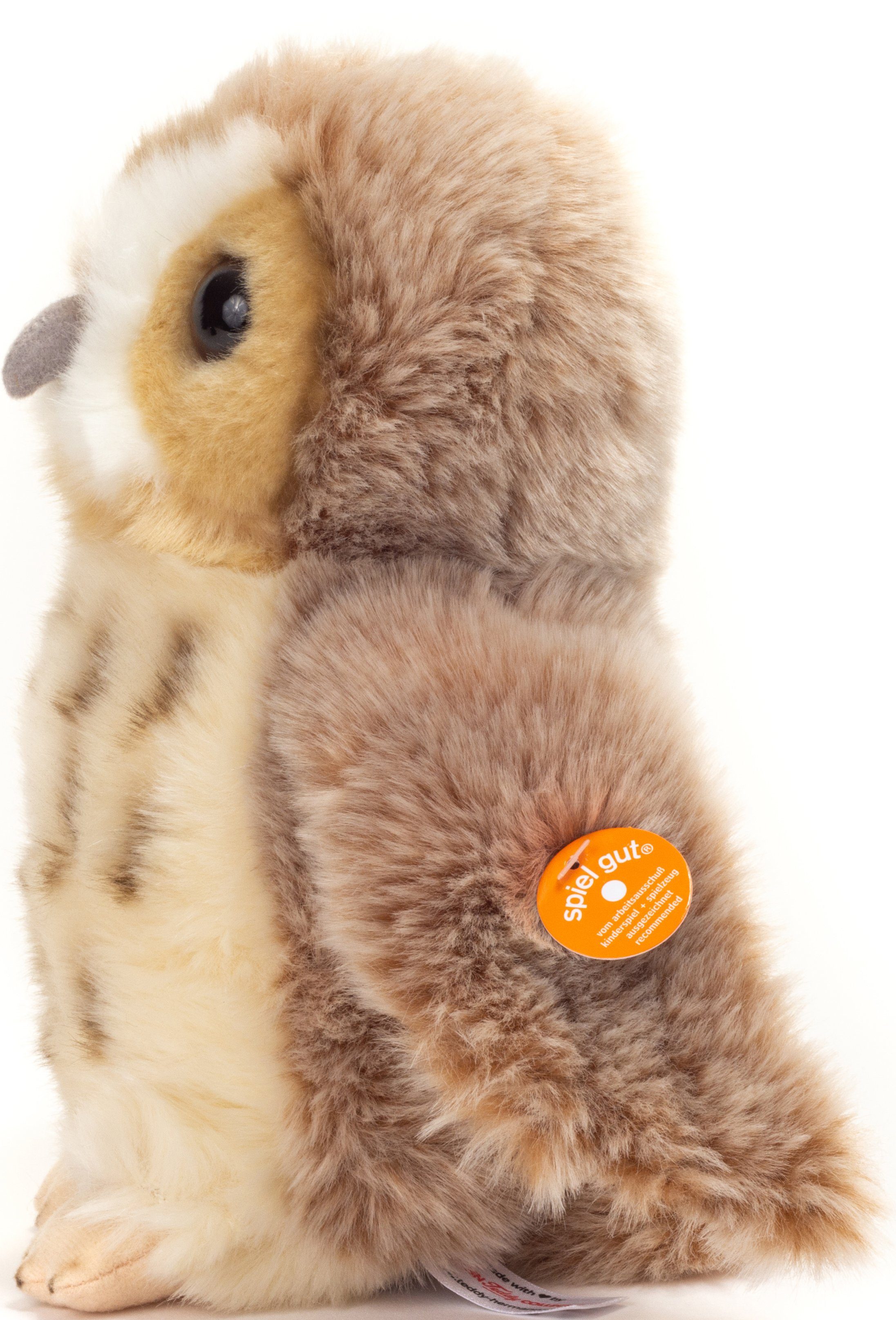 Teddy Hermann® Kuscheltier Eule, 20 cm, zum Teil aus recyceltem Material