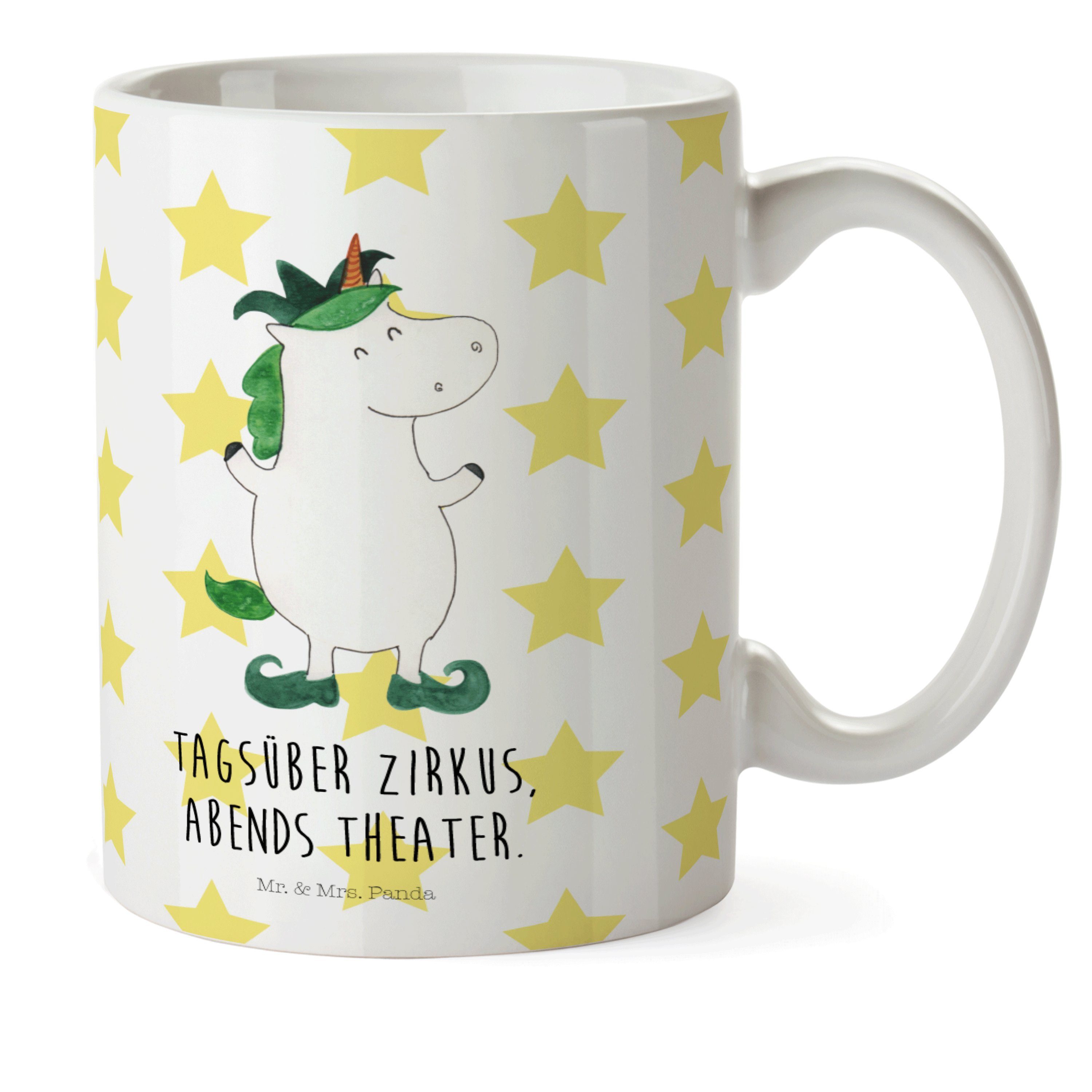 Mr. & Mrs. Panda Kinderbecher »Einhorn Joker - Weiß - Hofnarr