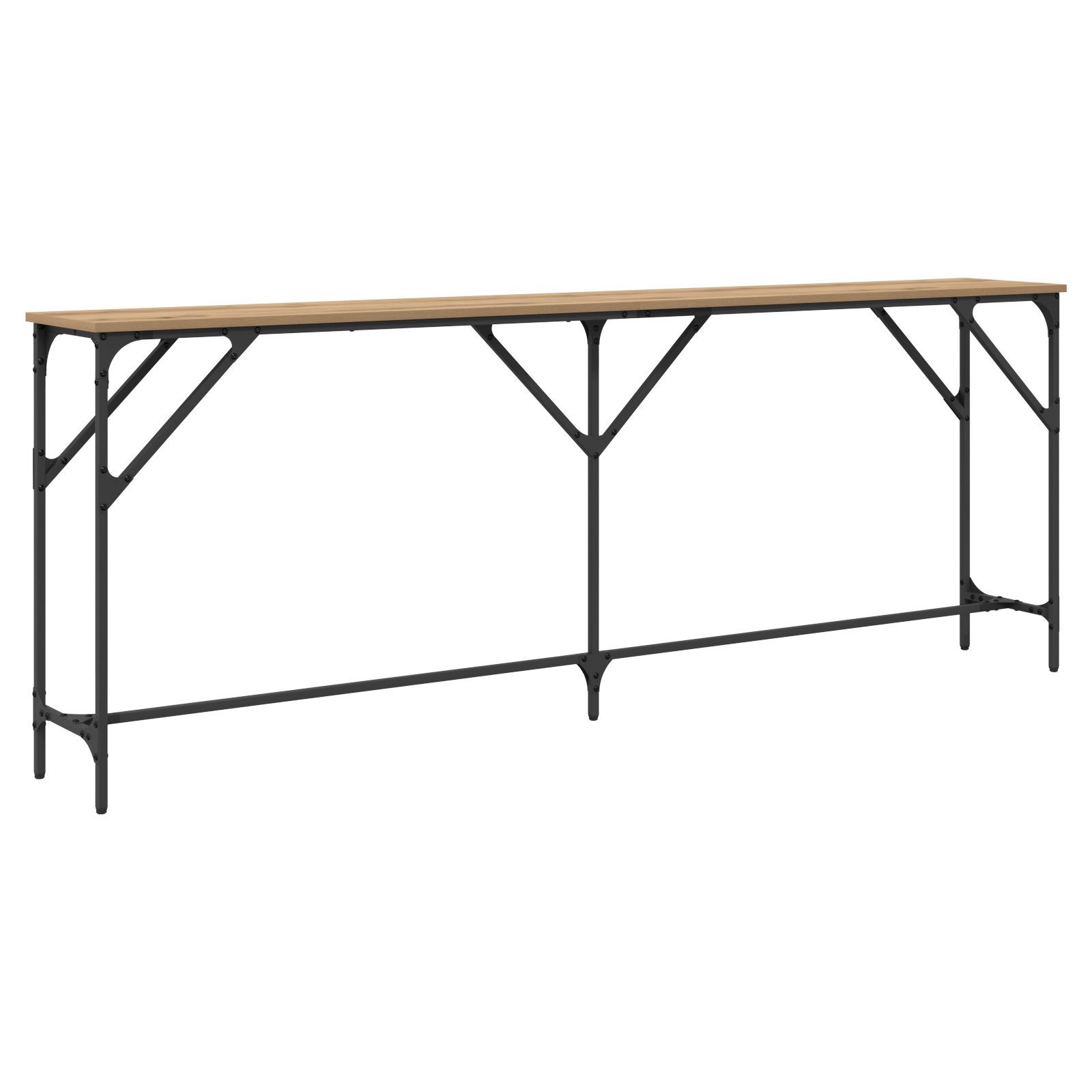 vidaXL Beistelltisch Konsolentisch Eiche 200x29x75 cm günstig online kaufen