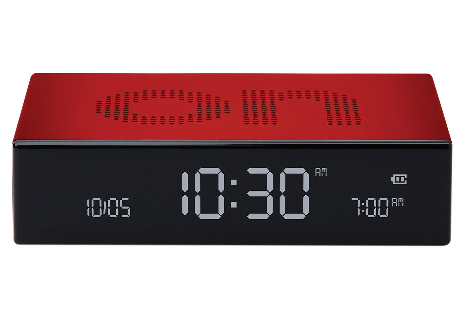 Lexon Quarzwecker DigitalFlip Premium Rot