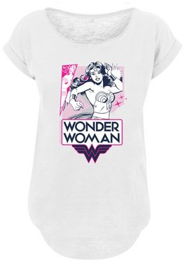 F4NT4STIC T-Shirt DC Comics Wonder Woman Pink Action' Print