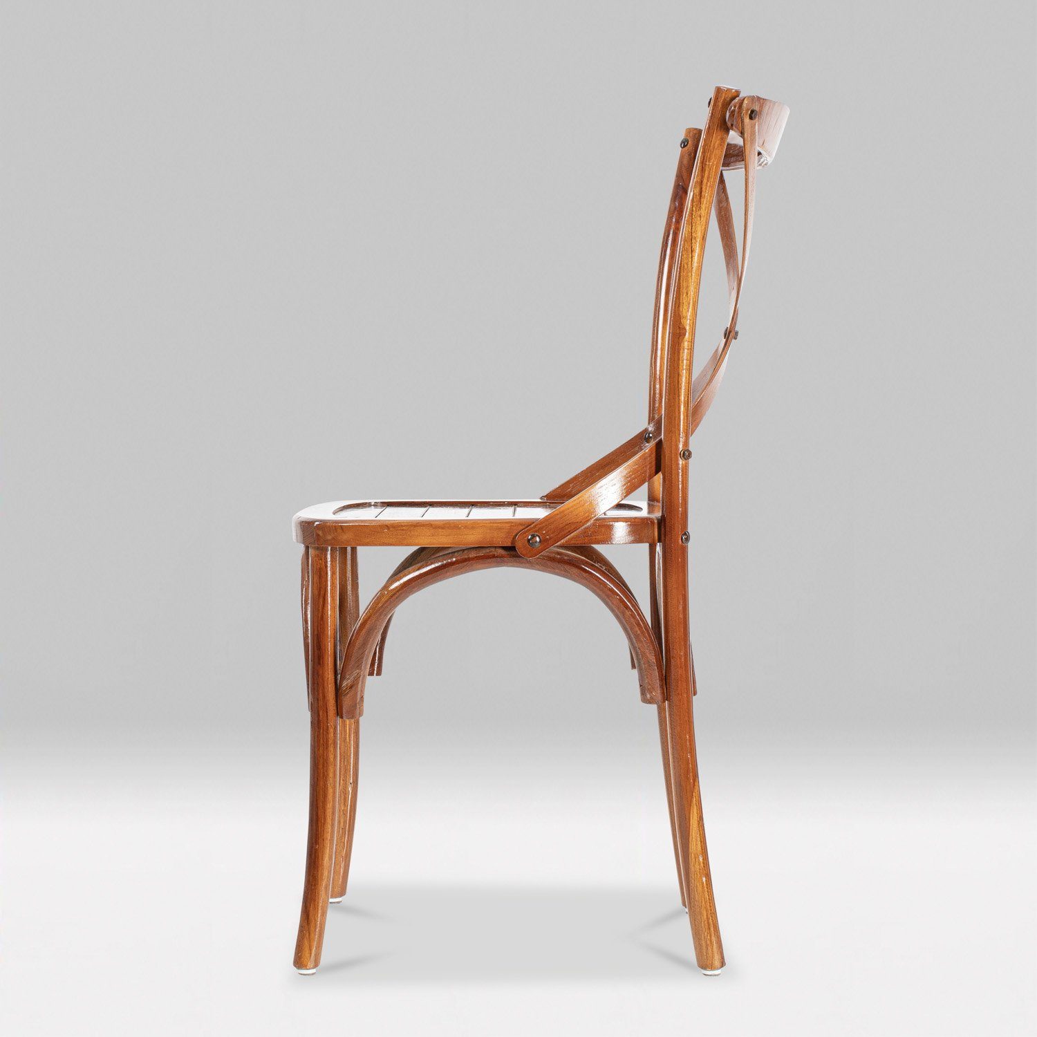 (1 Teakholz Holz Esszimmerstuhl Stuhl Küchenstuhl - St) aus NOSTALGIE Stuhl Vintage Rikmani Retro