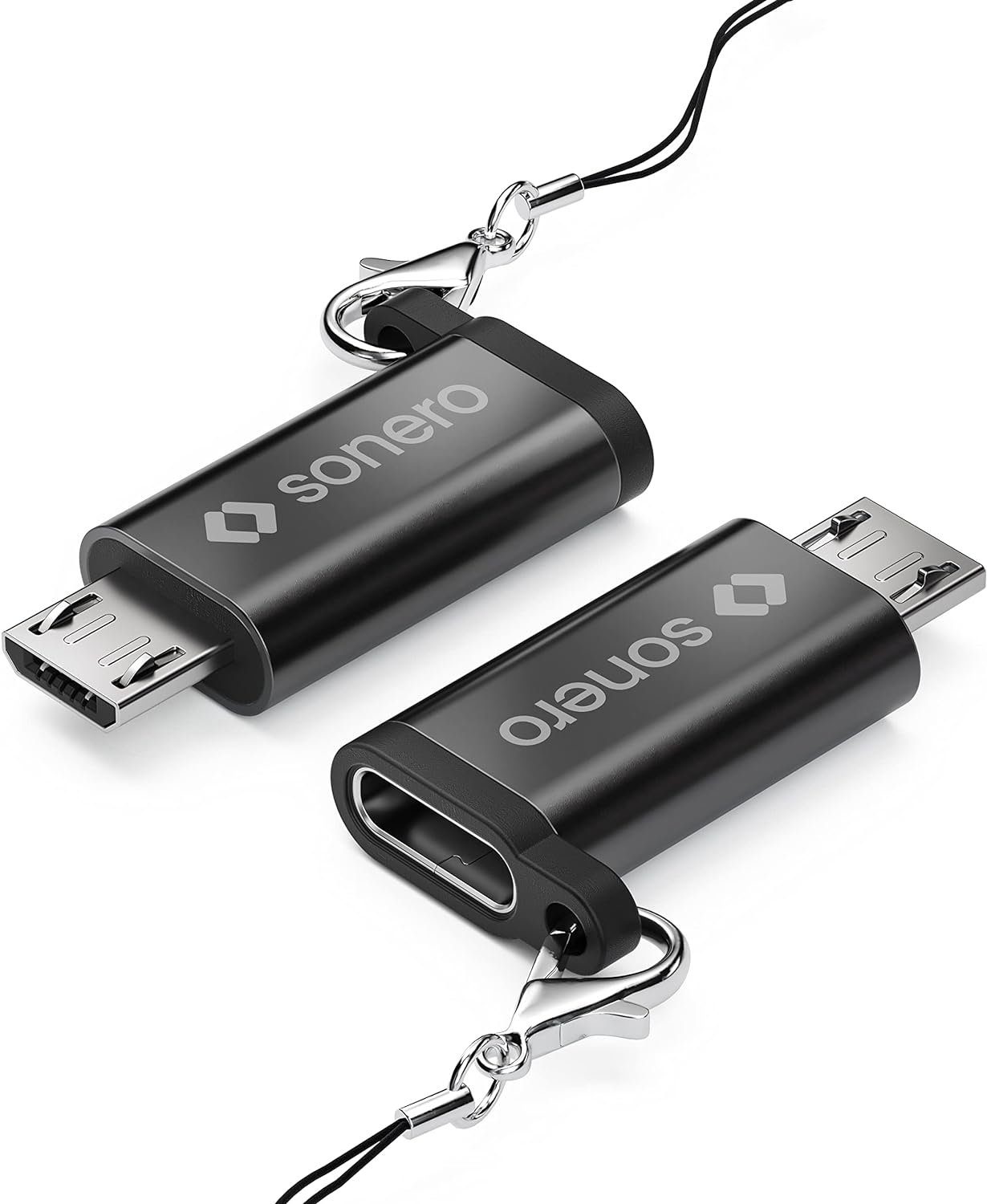 sonero Sonero® Micro USB auf USB-C Adapter, kompatibel mit Apple Geräten, USB-Kabel