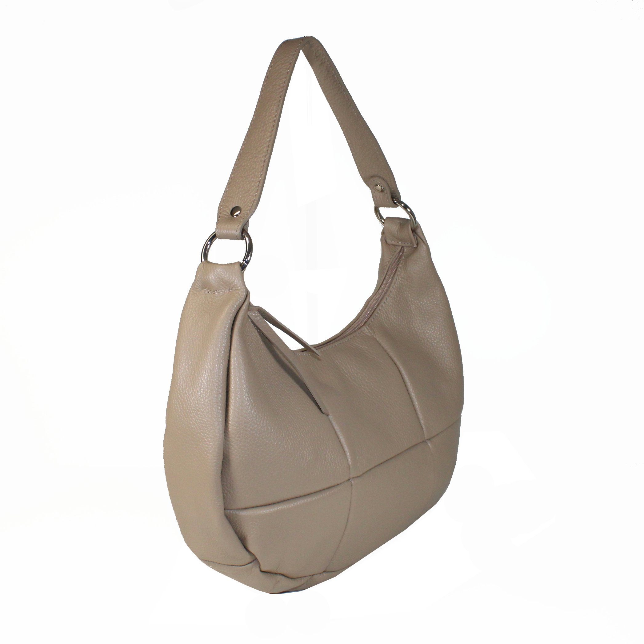 in Handtasche Made Taupe fs7219, Italy Optik, fs-bags Patchwork