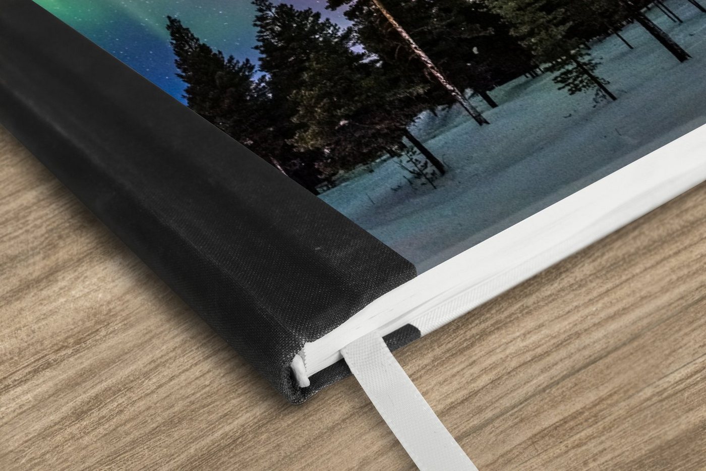 Thumbnail - MuchoWow Notizbuch Ein wunderschönes Nordlicht über Schwedisch-Lappland, Notebook, Notizblock a5, Tagebuch, Journal Lini...