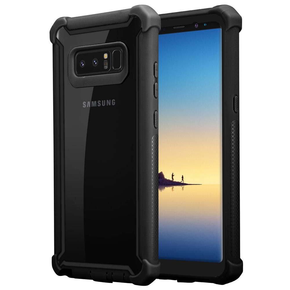 Cadorabo Handyhülle für Samsung Galaxy NOTE 8 Hülle Samsung Galaxy NOTE 8, Handy Schutzhülle TPU Silikon Cover Bumper - Hard Cover Hybrid Case