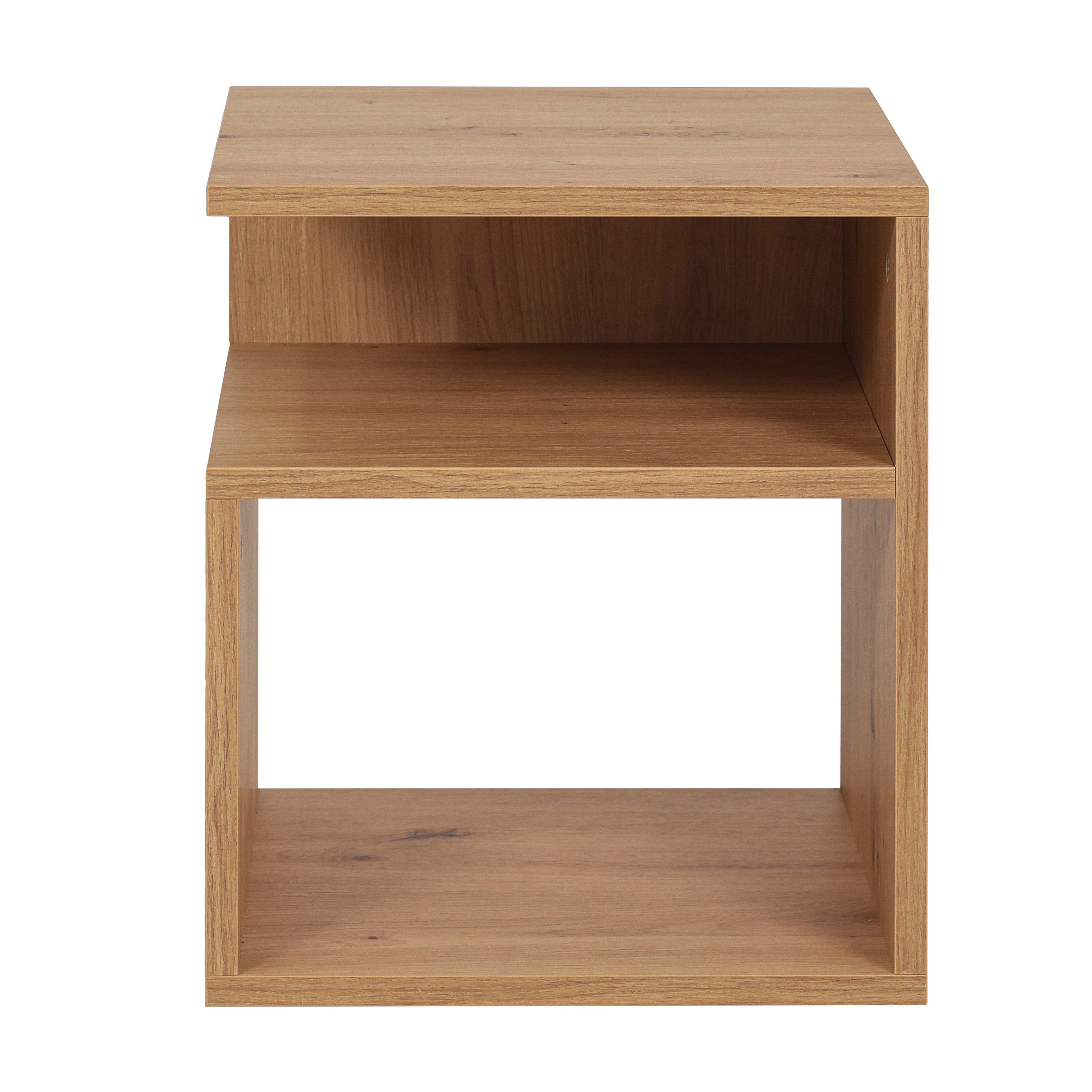 Krok Wood Nachttisch LORA aus laminierter Spanplatte, Beistelltisch für Schlafzimmer (1-St) – Bild 4 von 5