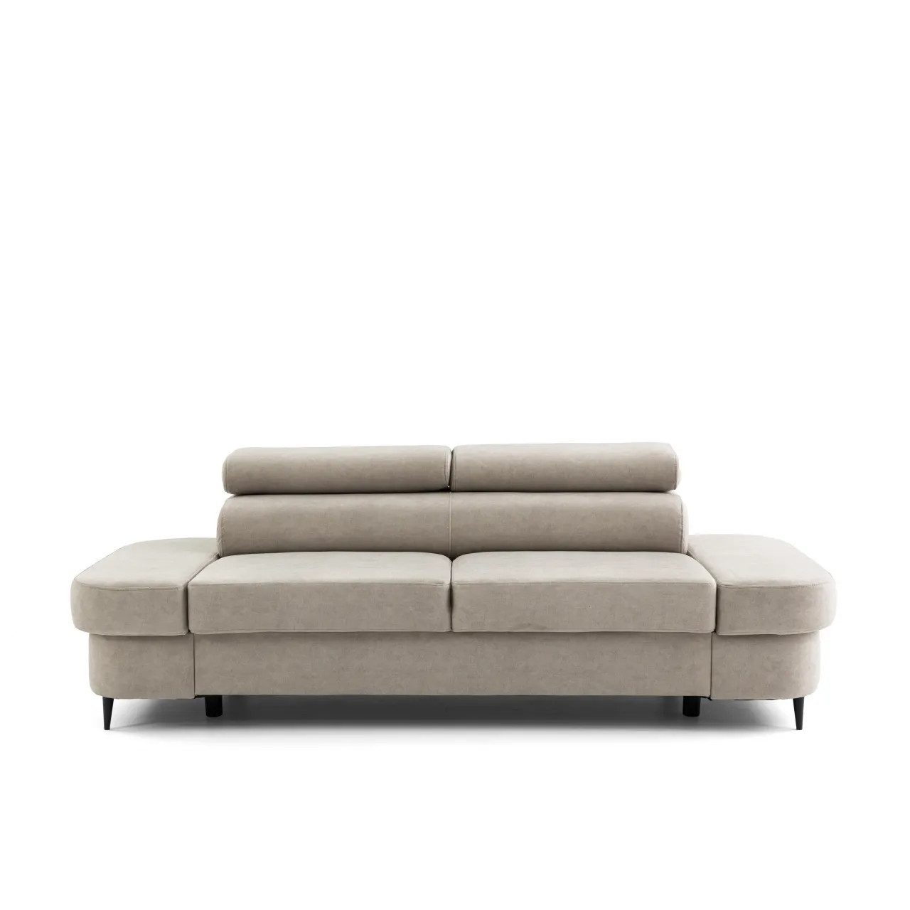 Muffo Sofa PRIAM, Modernes Design, keine Schlaffunktion, Verstellbare Kopfstützen, kompakte Größe