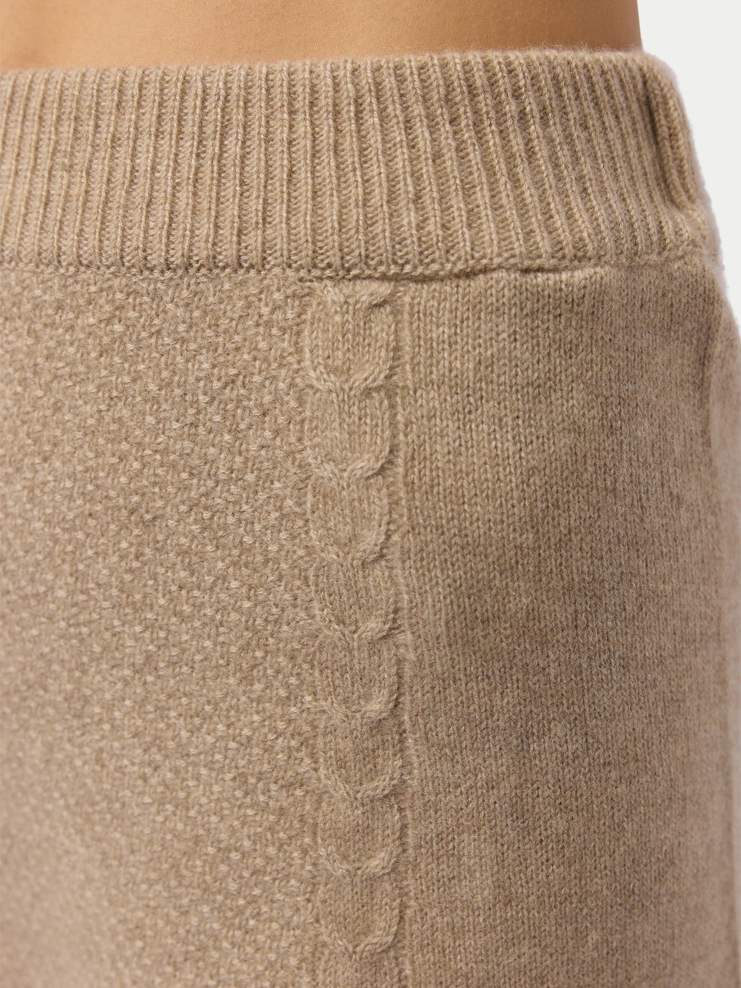 GOBI Cashmere Strickrock A-Linien Kaschmir-Strickrock
