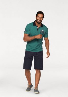 Man's World Poloshirt in Piqué-Qualität mit Kontrastkragen