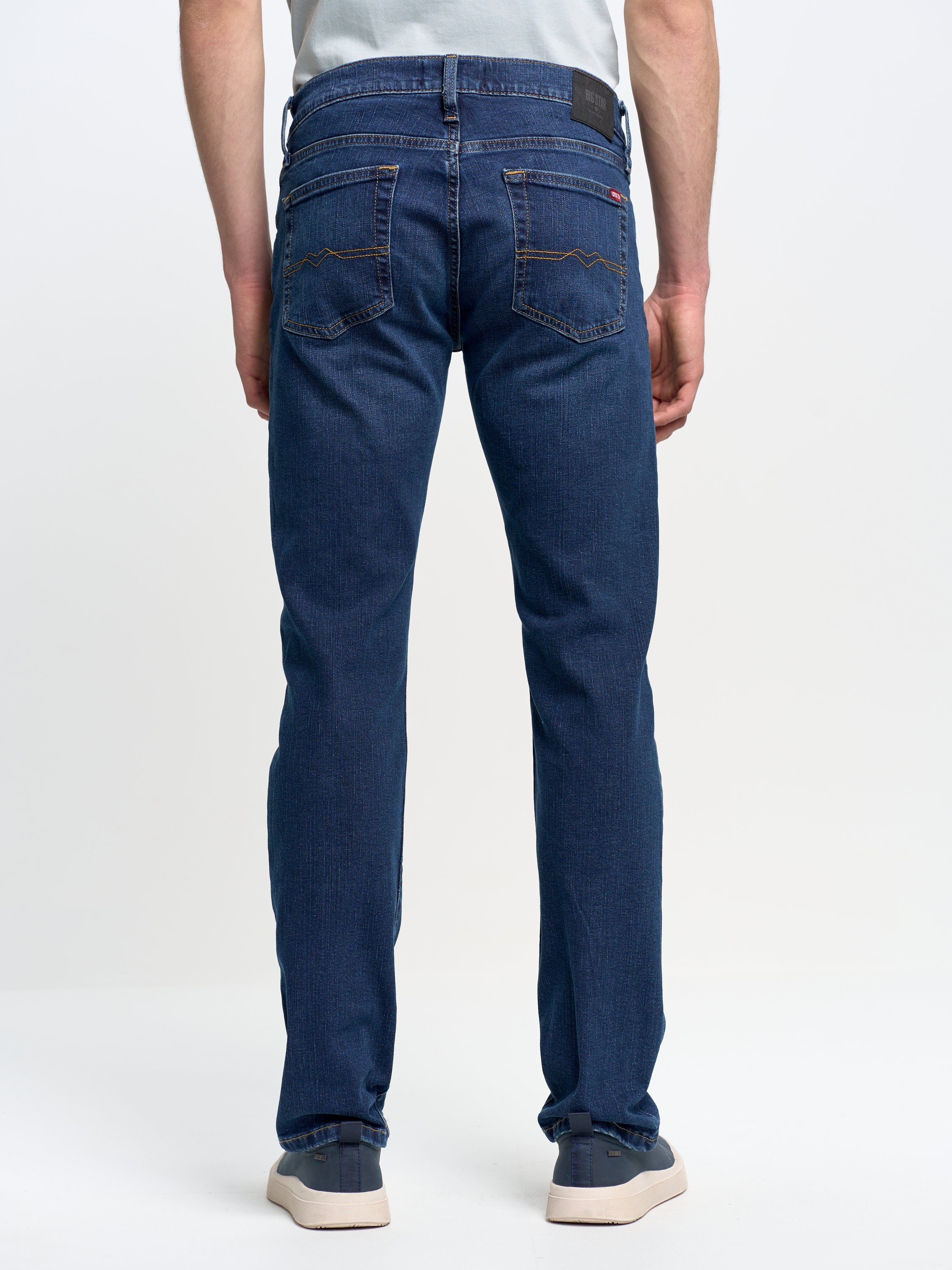 Slim-fit-Jeans TOBIAS dunkelblau STAR (1-tlg) BIG