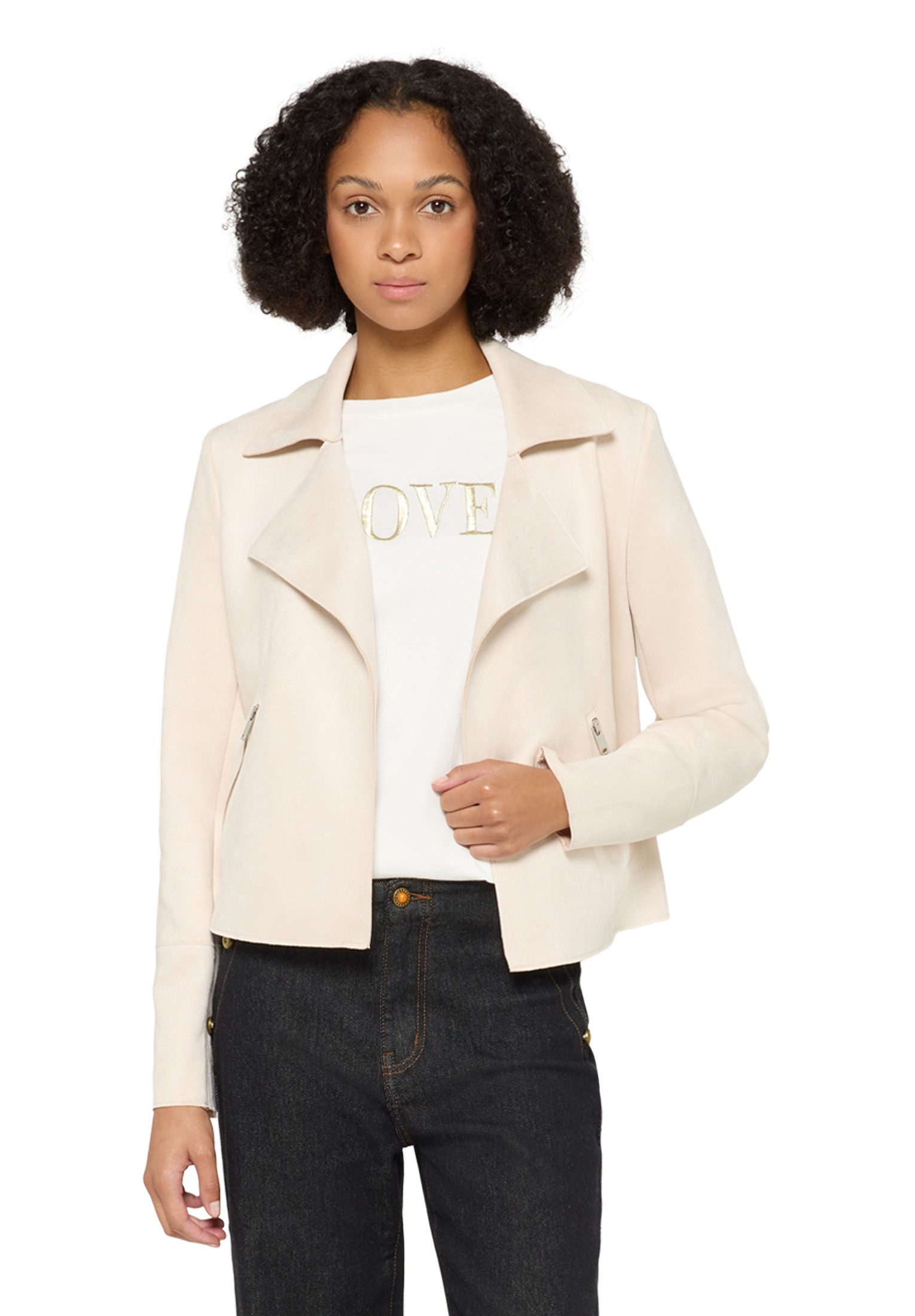Cartoon Jackenblazer Damen mit offenem Saum