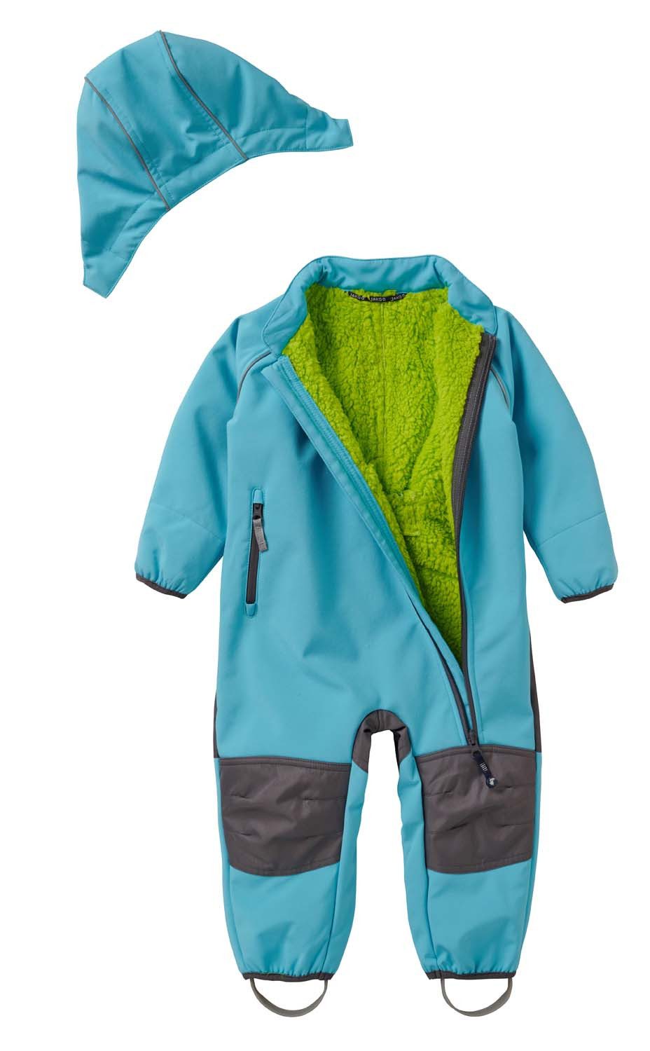 JAKO-O Softshelloverall JAKO-O Softshell Overall Baby Kinder, helltürkis