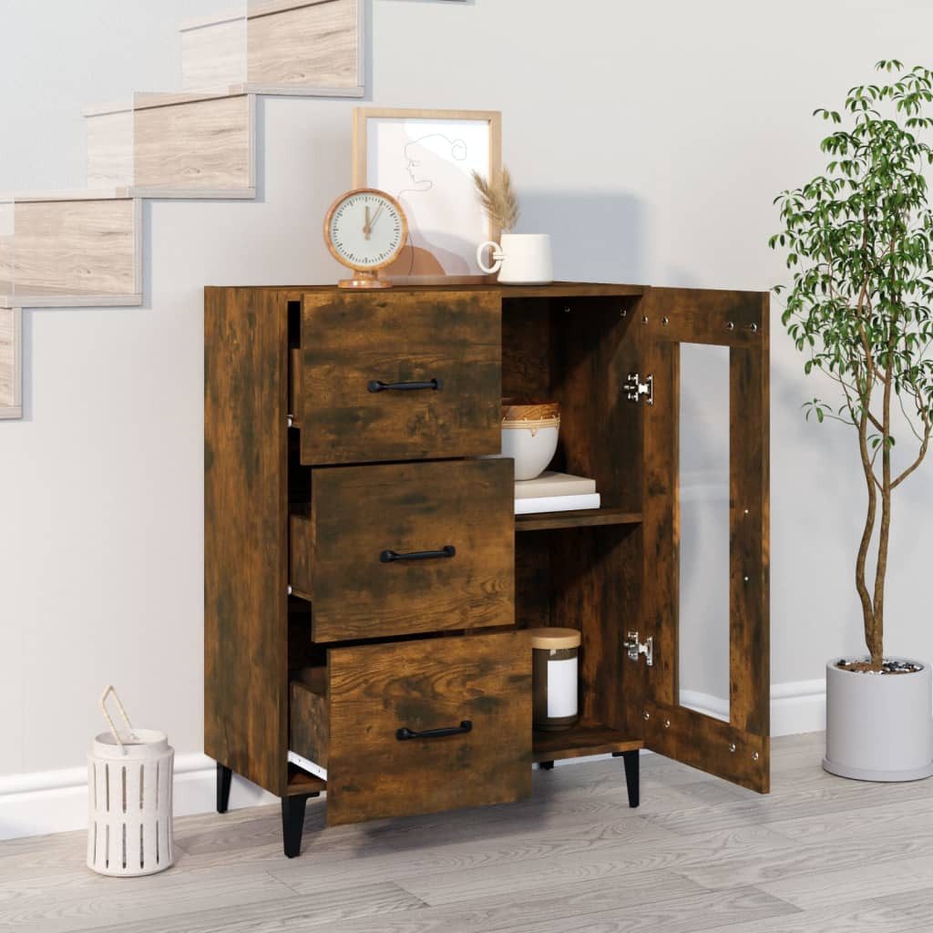 vidaXL Sideboard Sideboard Räuchereiche 69,5x34x90 cm günstig online kaufen