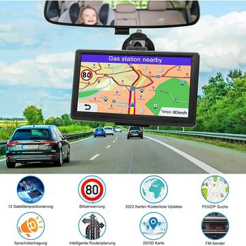 GelldG GPS Navi Navigationsgerät für Auto 2022 - 7 Zoll Navigationssystem Navigationsgerät