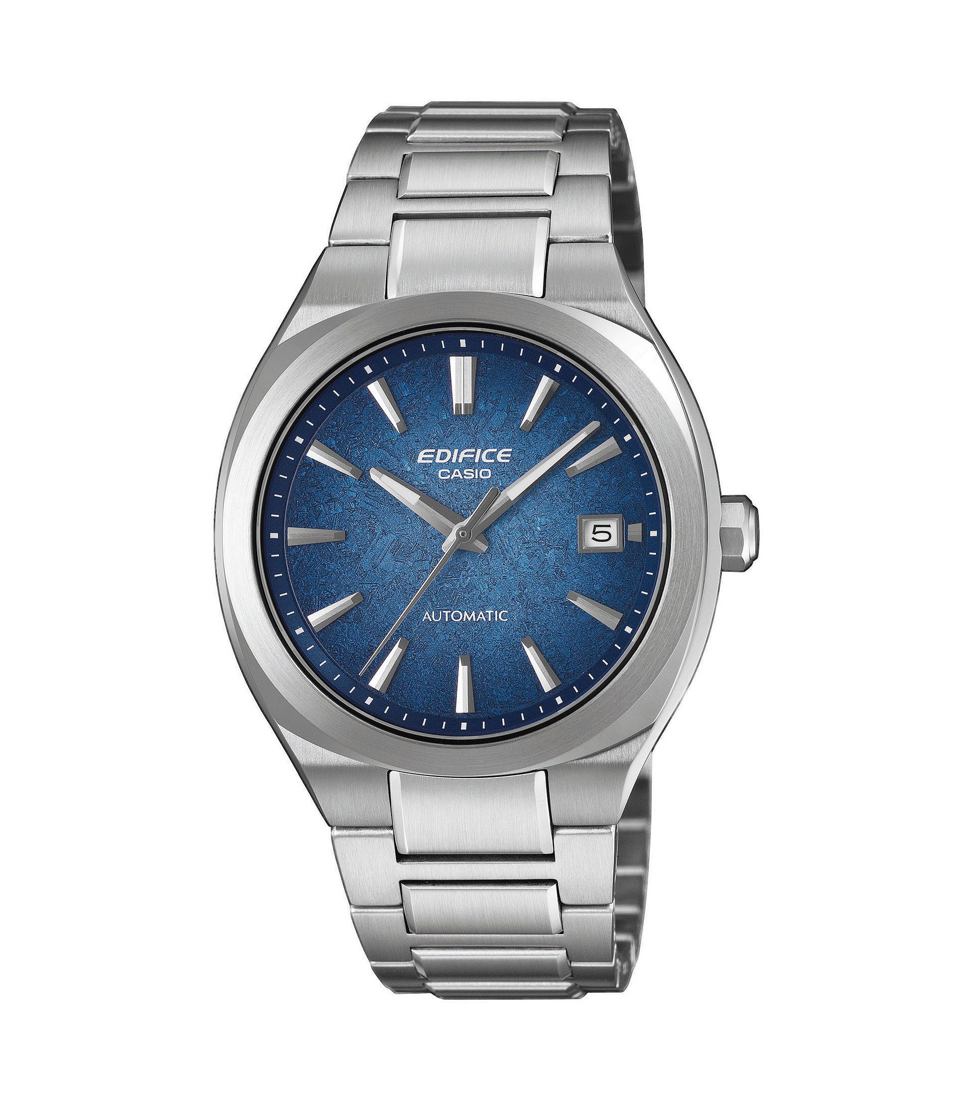 CASIO EDIFICE Automatikuhr EFK-200D-2AER, Armbanduhr, Damenuhr, Herrenuhr, Mechanische Uhr, Edelstahlarmband