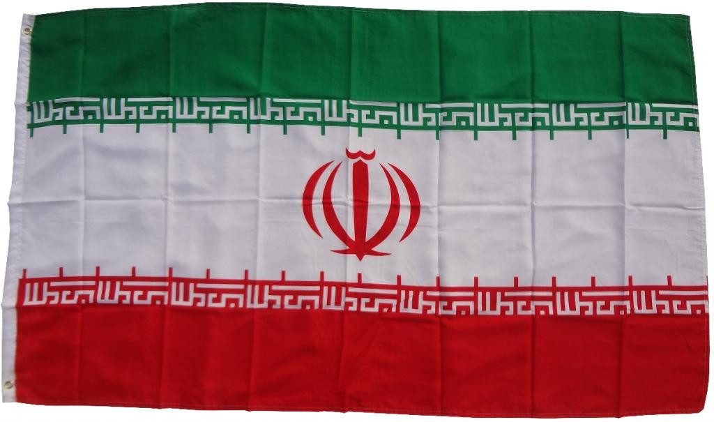 trends4cents Flagge XXL Flagge Fahne mit 3 Messingösen in 250 x 150 cm (Iran, Iran), für Fahnenmaste