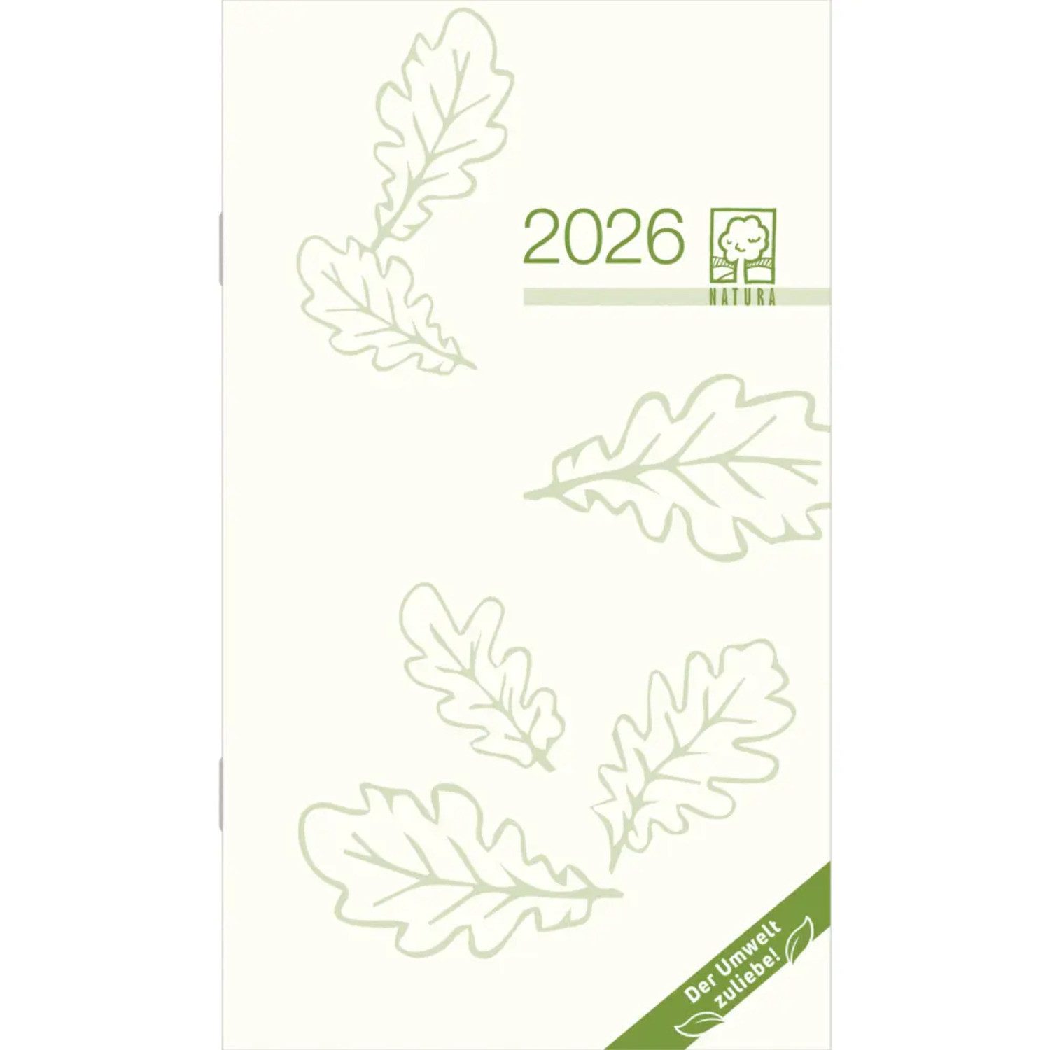 ZETTLER Taschenkalender Zettler Taschenplaner 1M/2S Recycling 2026 - Monatsplaner 9 × 15...