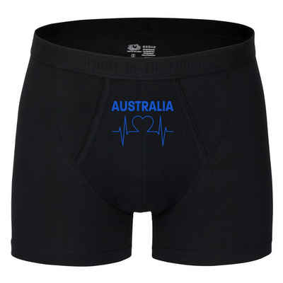 multifanshop Boxershorts Australia - Herzschlag - Unterwäsche