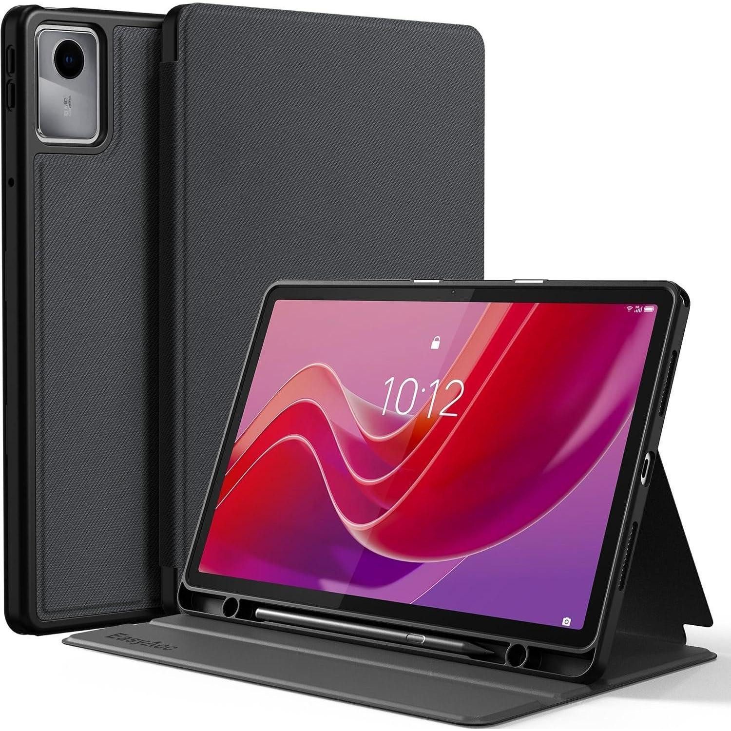 LuxusKollektion Tablet-Hülle Hülle Book Cover für Lenovo Tab M11 TB330 2024 Stifthalter Schwarz