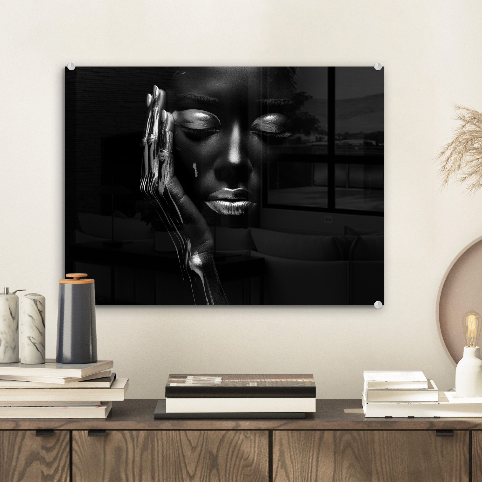 MuchoWow Acrylglasbild Frau - Abstrakt - günstig online kaufen