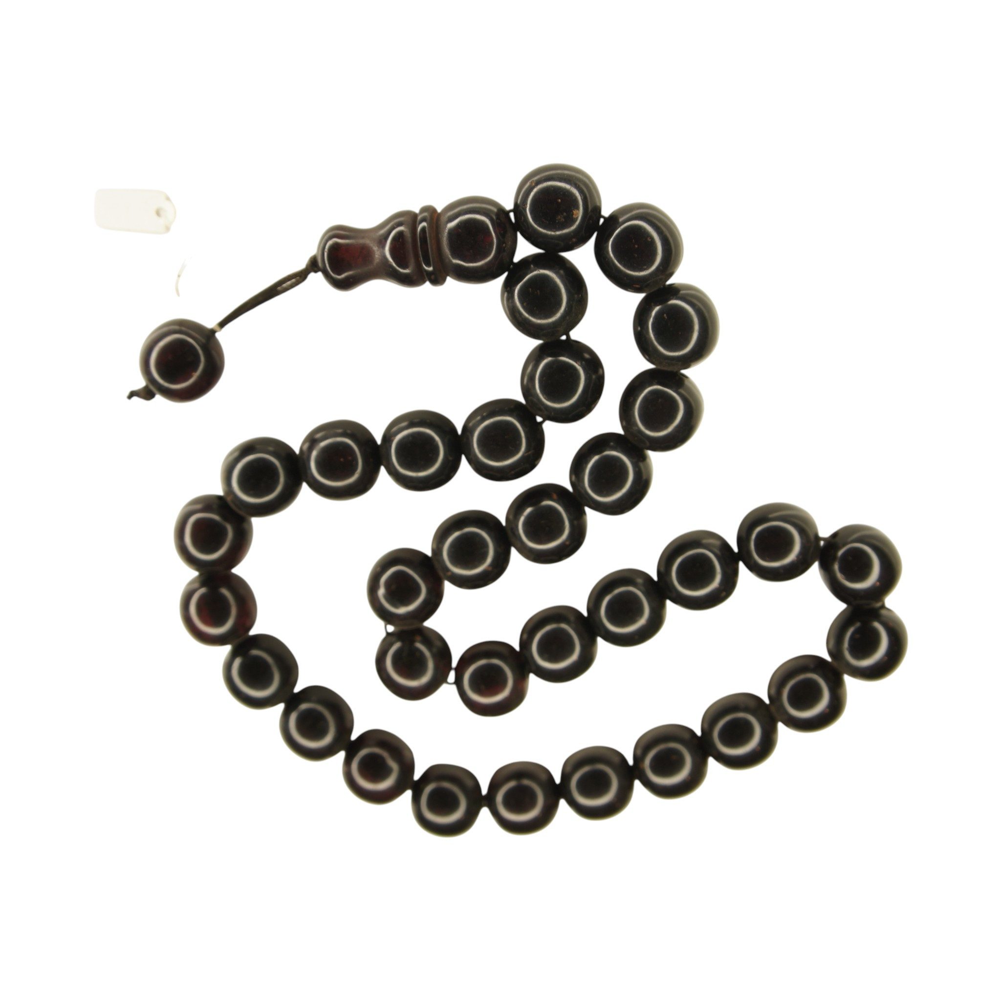 TesbihBid Kettenanhänger Osmanische Katalin Bakalite Gebetskette in Schwarz (Bakalite Subha Ates, Amber Prayerbeads Rosary Faturan, 33-tlg., Die Schnösten Geschenk für Manner), Gebetskette Tesbih Misbaha Tasbeeh