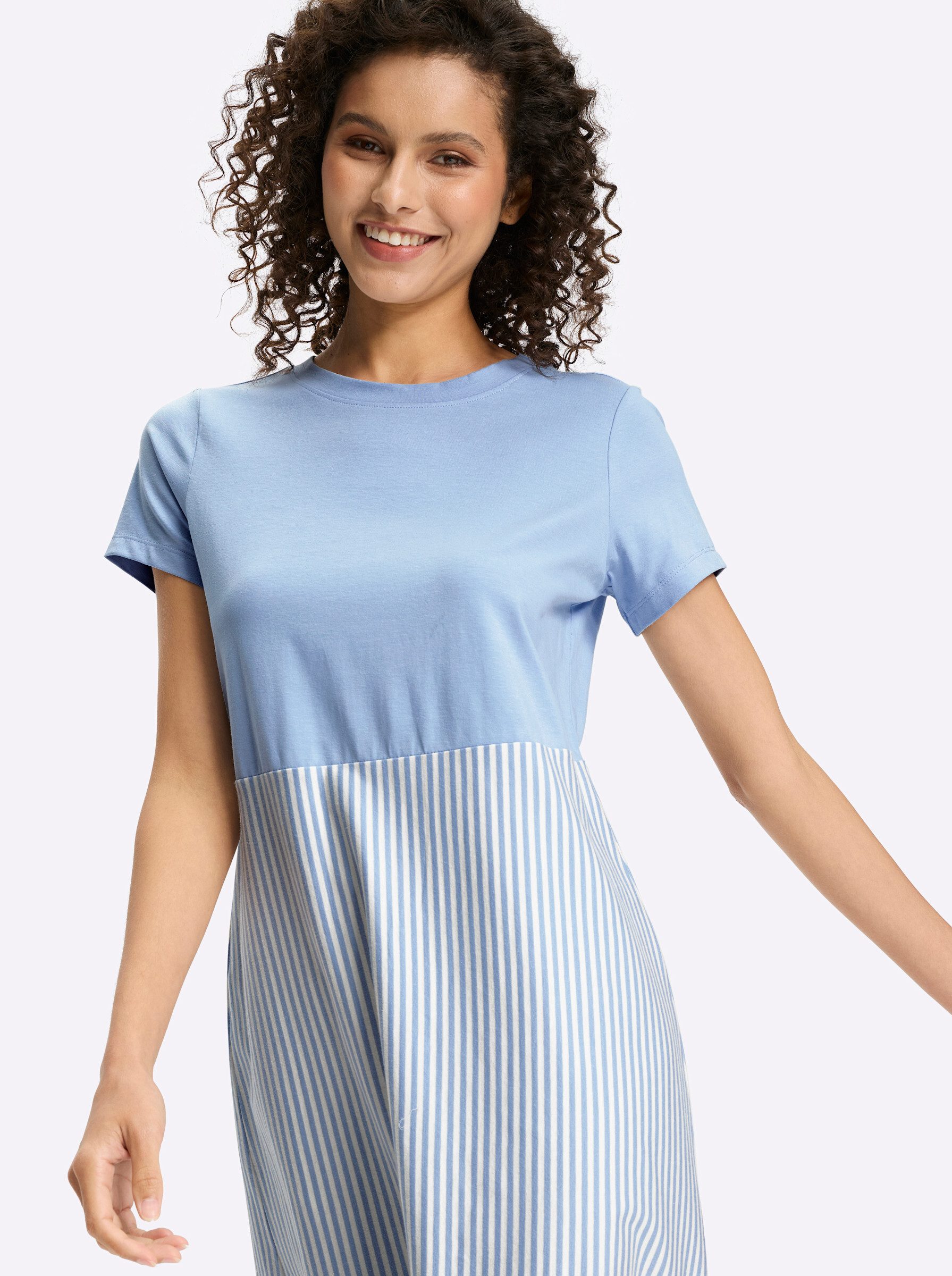 heine Jerseykleid Jersey-Kleid Kurzarm