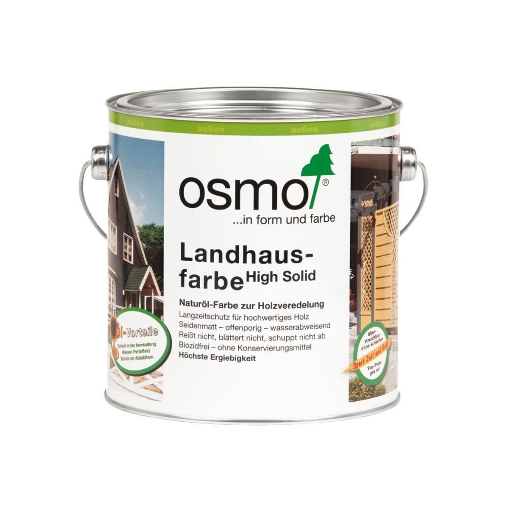 Osmo Holzschutzlasur Osmo weiß Landhausfarbe L 2,5