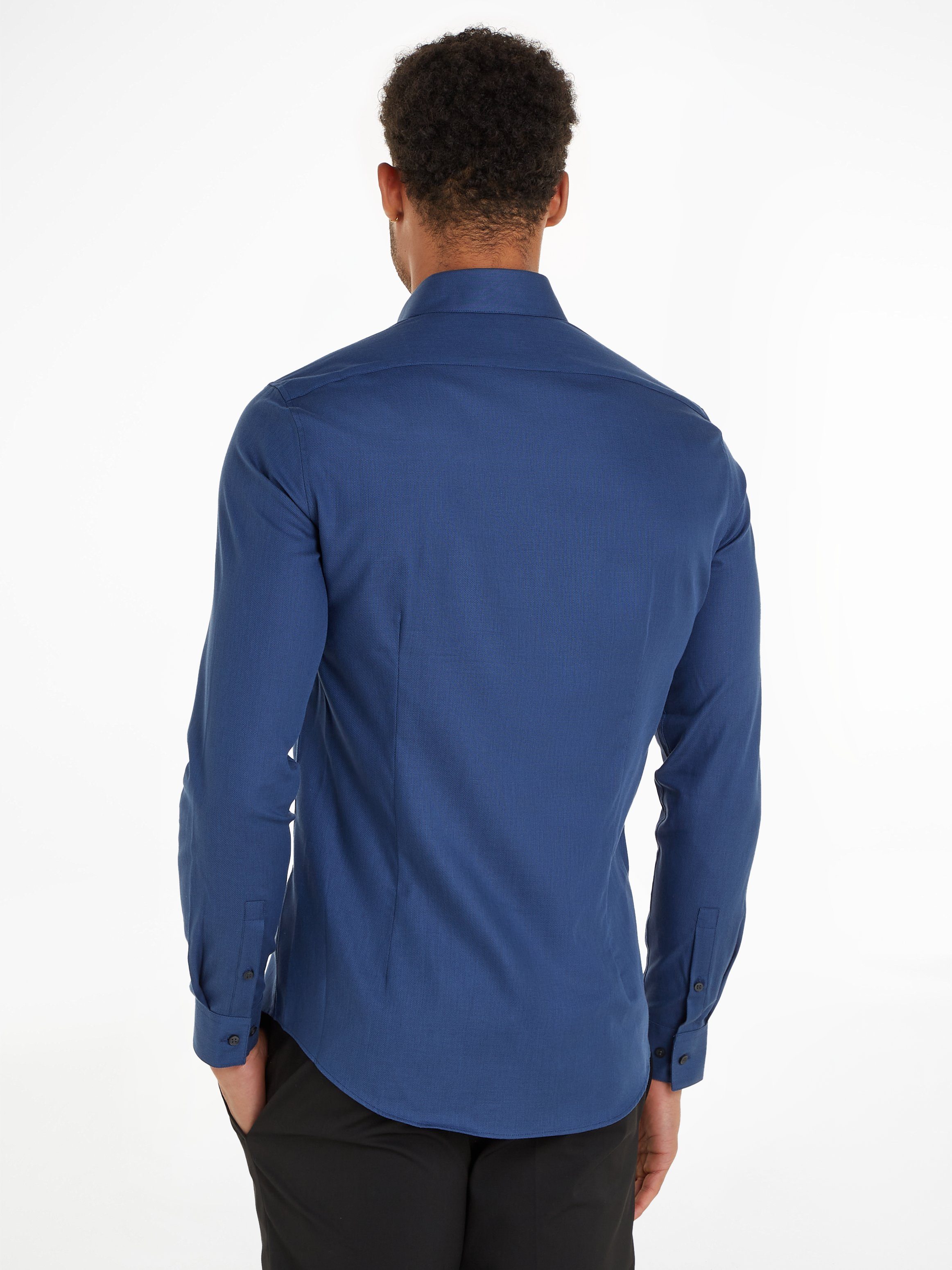 Calvin Klein Langarmhemd TONAL STRUCTURE SLIM günstig online kaufen