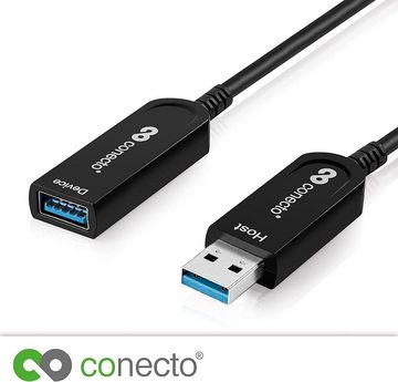 conecto conecto Premium Verlängerungskabel USB 3.1 (Gen.2) USB-A Stecker auf USB-Kabel, (1000 cm)