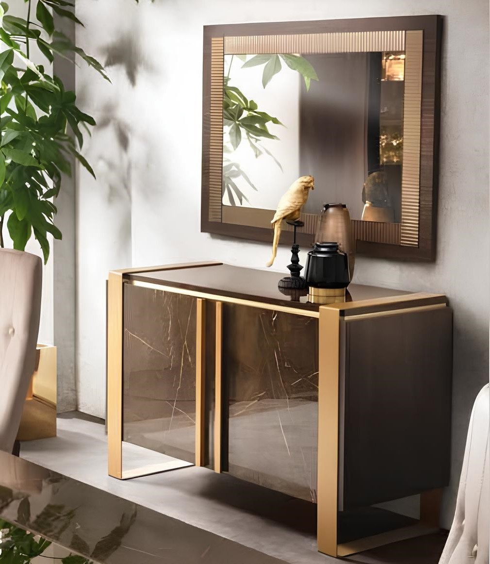 Xlmoebel Sideboard Kommode Elegantes Design verspiegelte Anrichte 2-tlg. (Kommode), Hergestellt in Europa