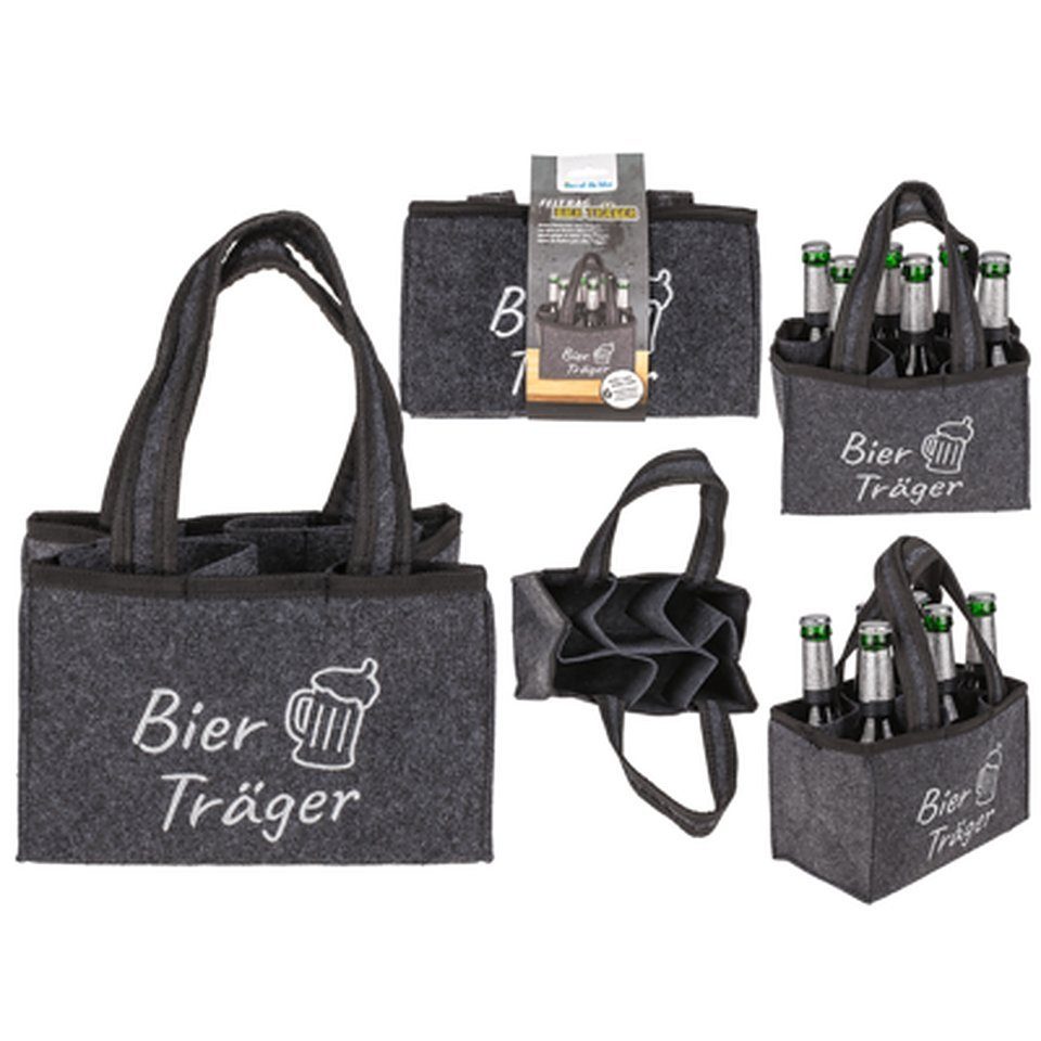 Flaschenträger Bierträger in ca Flaschenträger Out of Varianten the Tasche witzigen 2 24cm 15cm schwarz Blue x