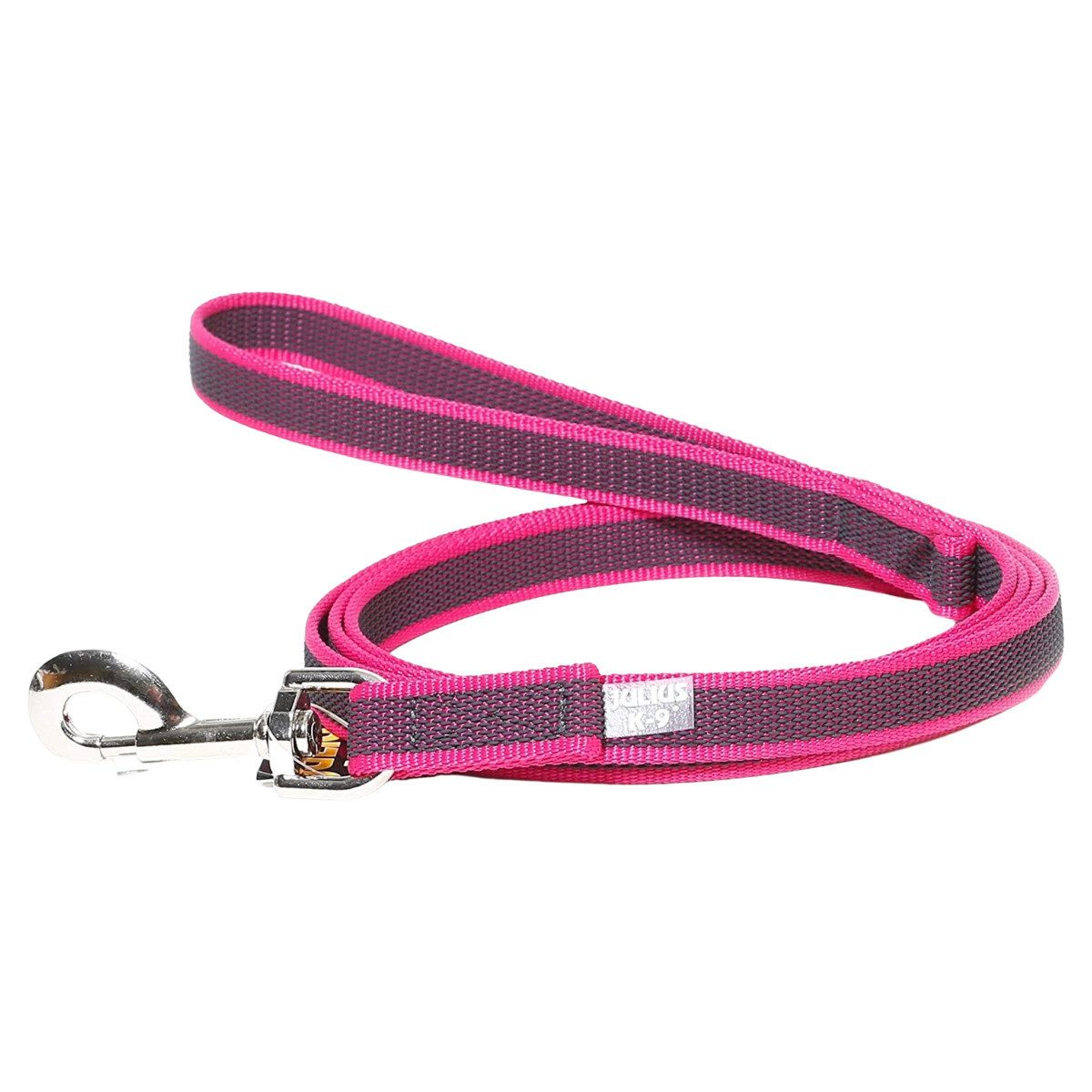 Julius-K9 Hundeleine Leine Super Grip mit Handschlaufe pink