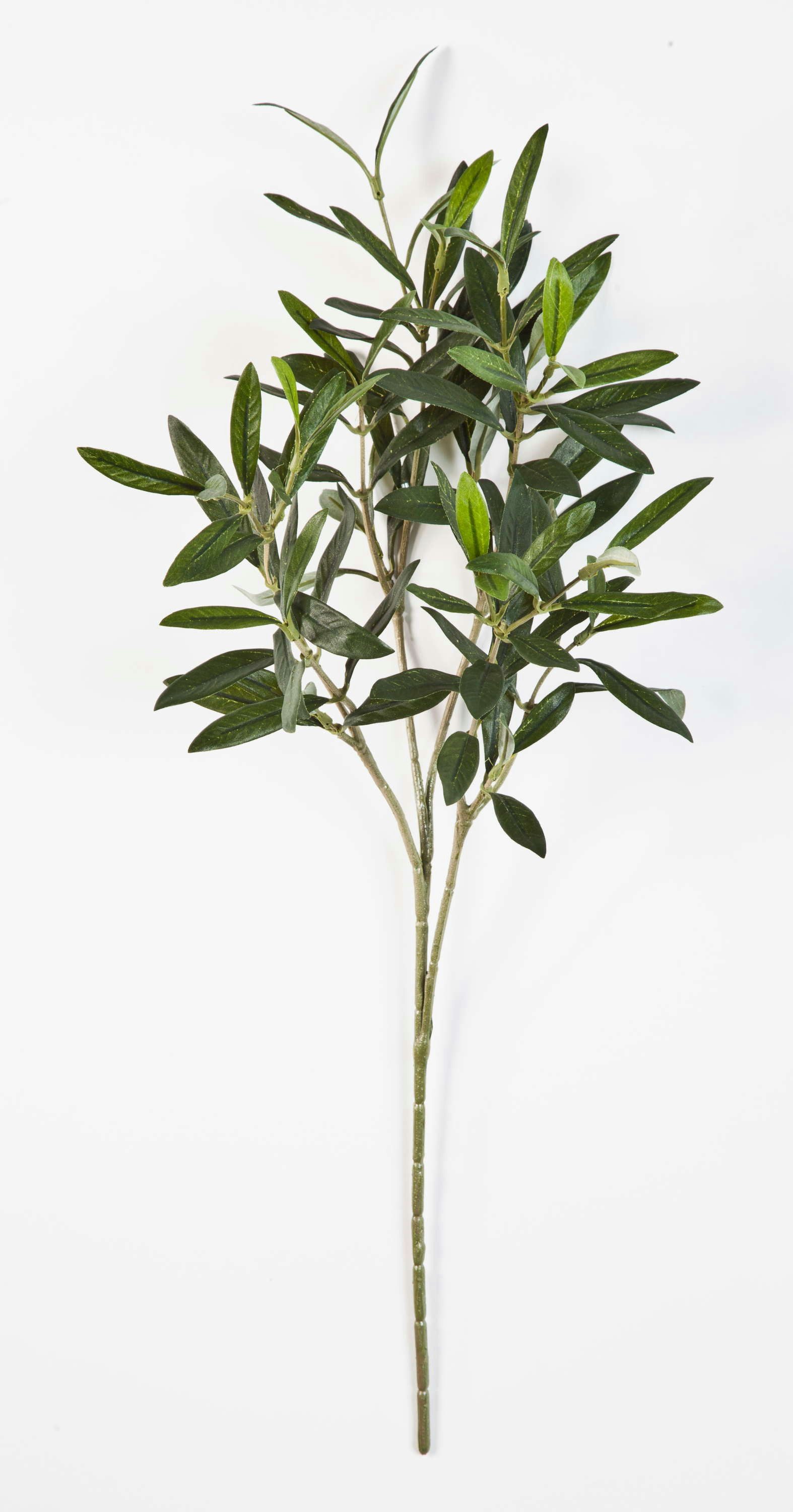 Kunstzweig Deko Olivenzweig, 105 Blätter, grün, 50cm - Künstlicher Olivenzweig Olivenbaum, artplants, Höhe 50.0 cm