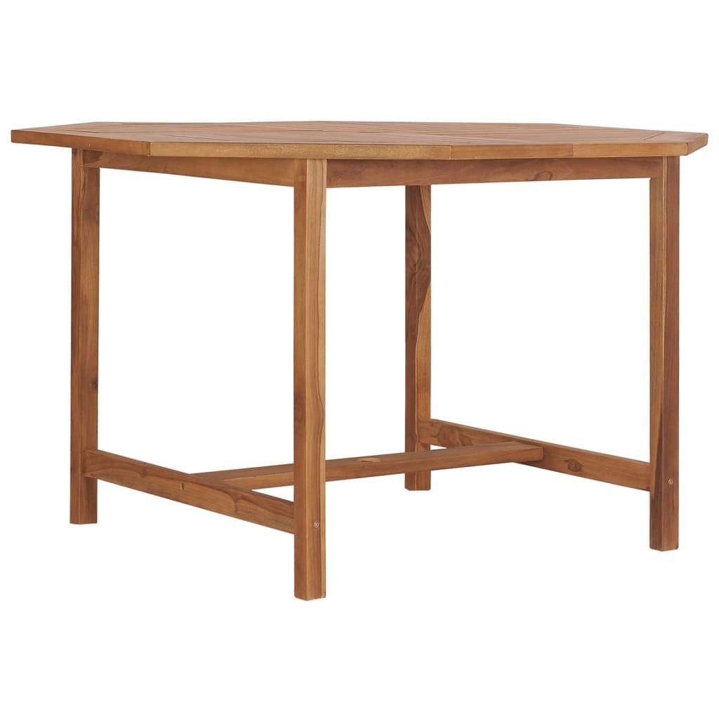 vidaXL Gartentisch NA Garten-Esstisch 110x110x75 cm Massivholz Teak