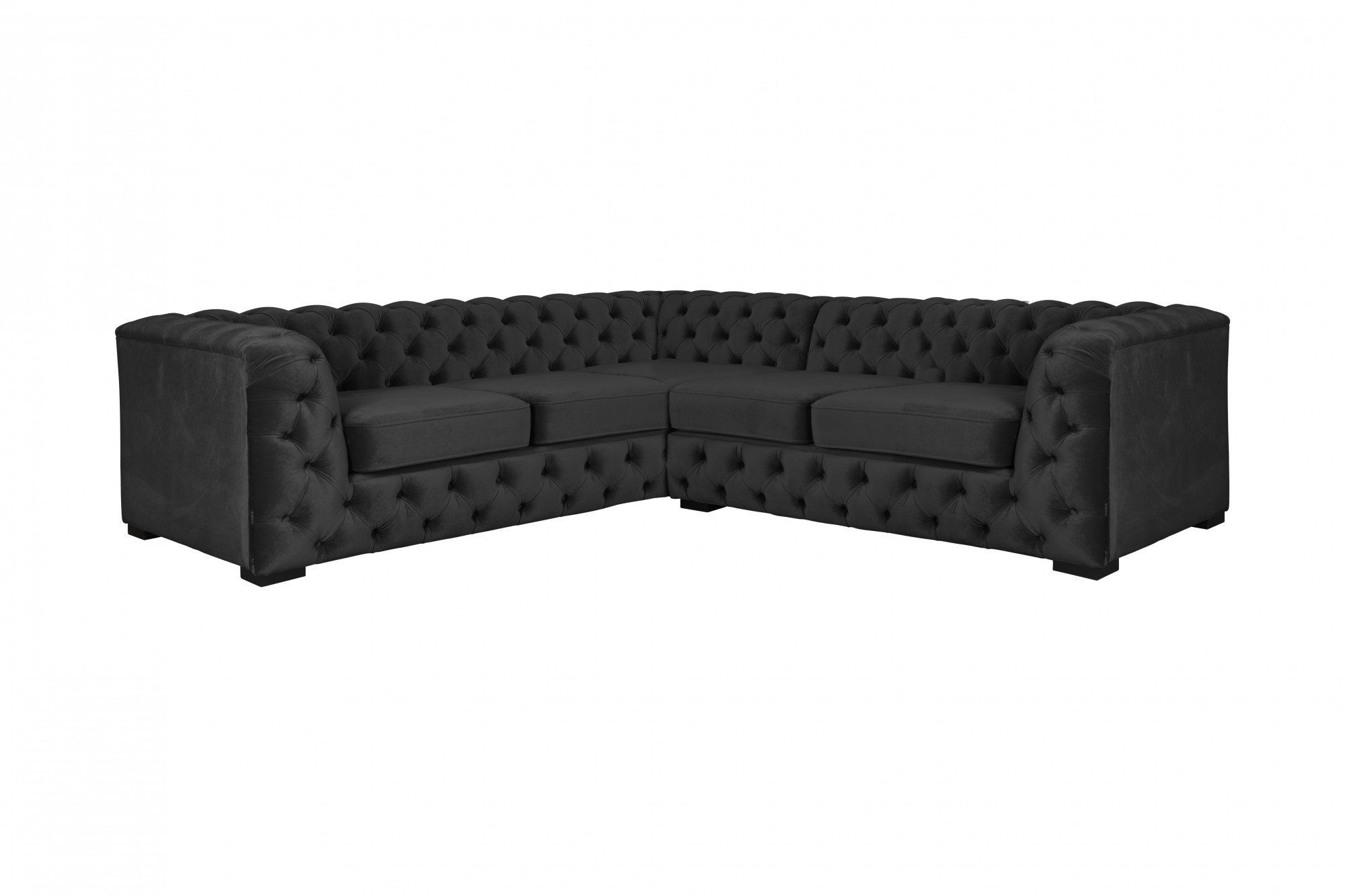 Home affaire Chesterfield-Sofa KALINA L-Form, hochwertige Chesterfield-Ausführung, sehr hochwertige Verarbeitung