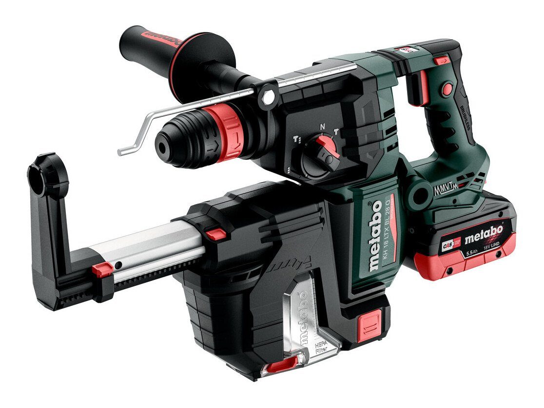 metabo Akku-Kombibohrhammer KH 18 LTX BL 28 Q Set, 18 V, max. 1000 U/min, ISA Hammer 2 x 5,5 Ah LiHD in metaBox 185 XL