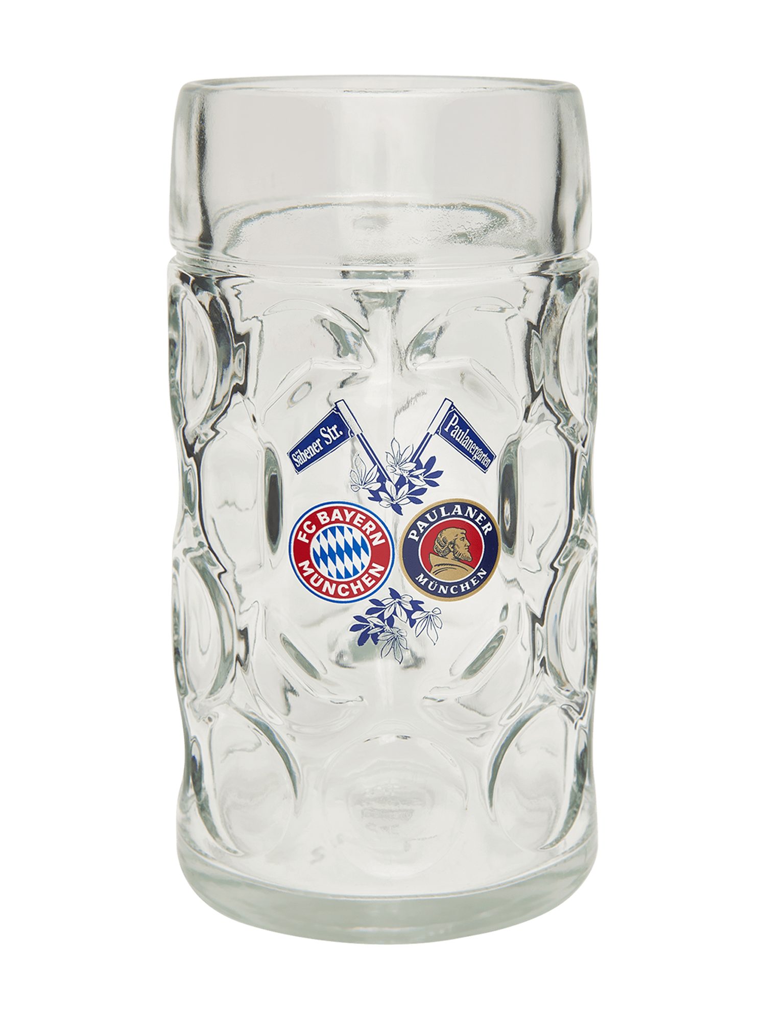 FC Bayern München Gläser-Set FC Bayern München I Maßkrug 1l I Durchsichtig, Glas