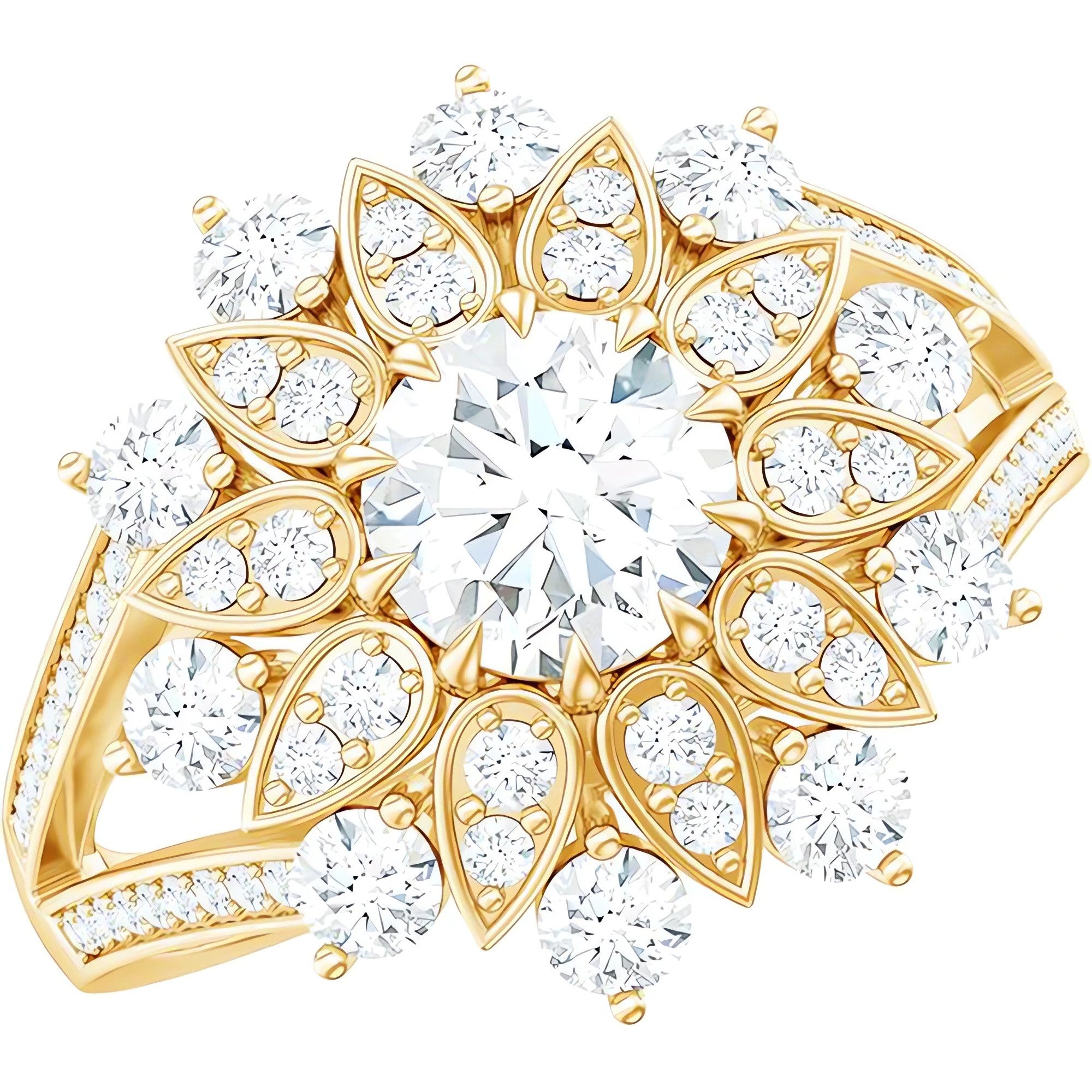 Diamantring Labordiamant 1 Karat, Ring Damen Gold, Eheringe, Ring Frauen,E VS2 3EX
