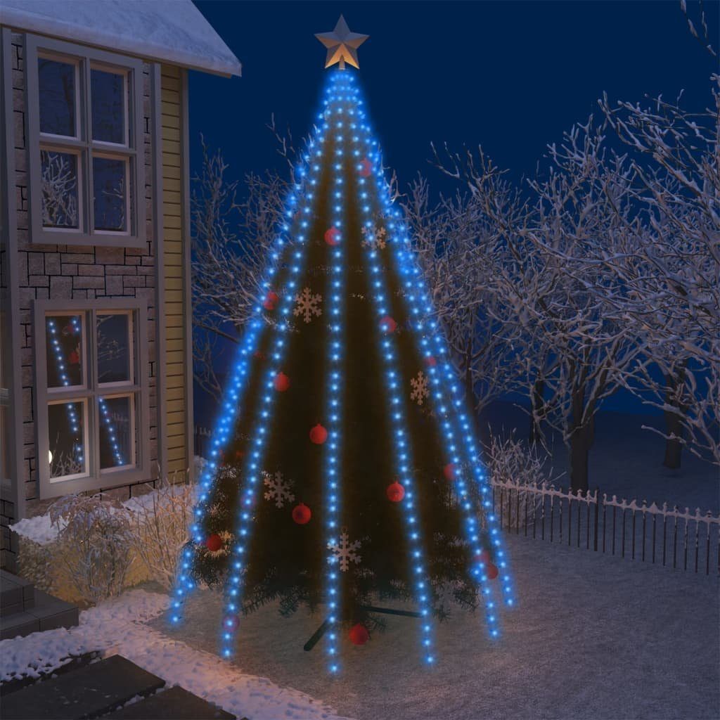 vidaXL Lichterschlauch Weihnachtsbaum-Beleuchtung 500 LEDs Blau 500 cm