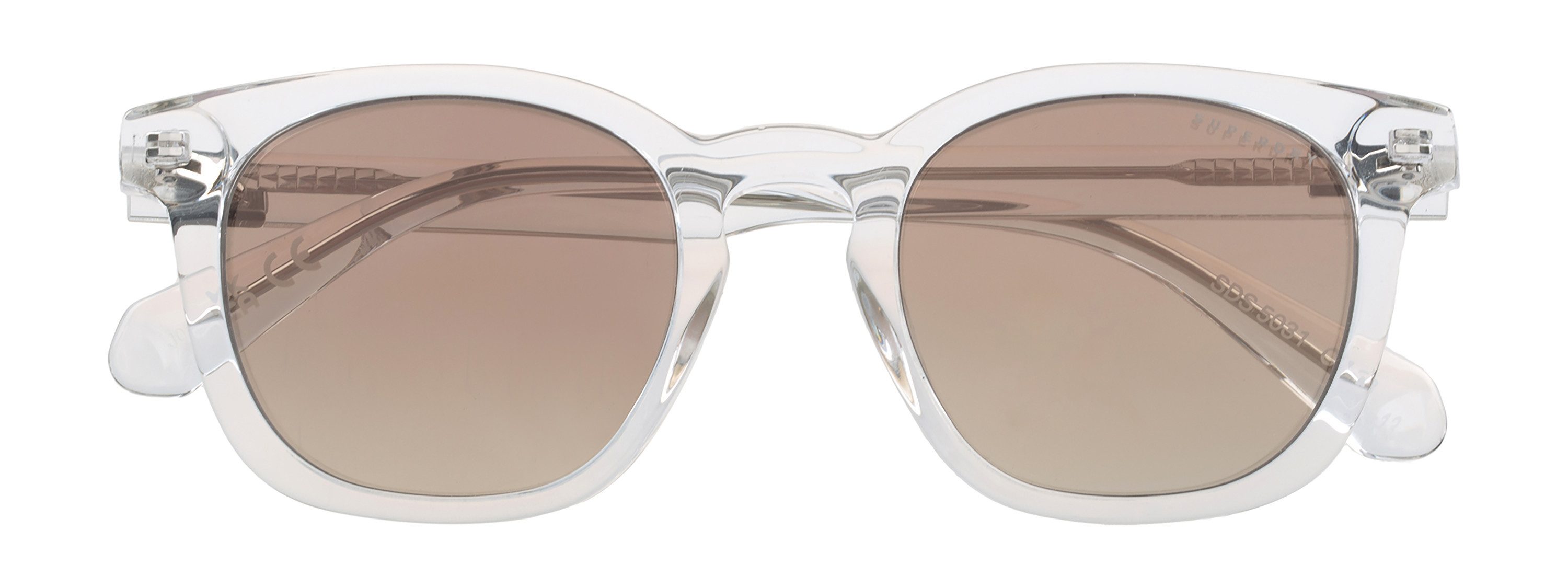 Superdry Sonnenbrille Modell 996091 Form Rund, Logoschriftzug auf Bügel, Kunststofffassung