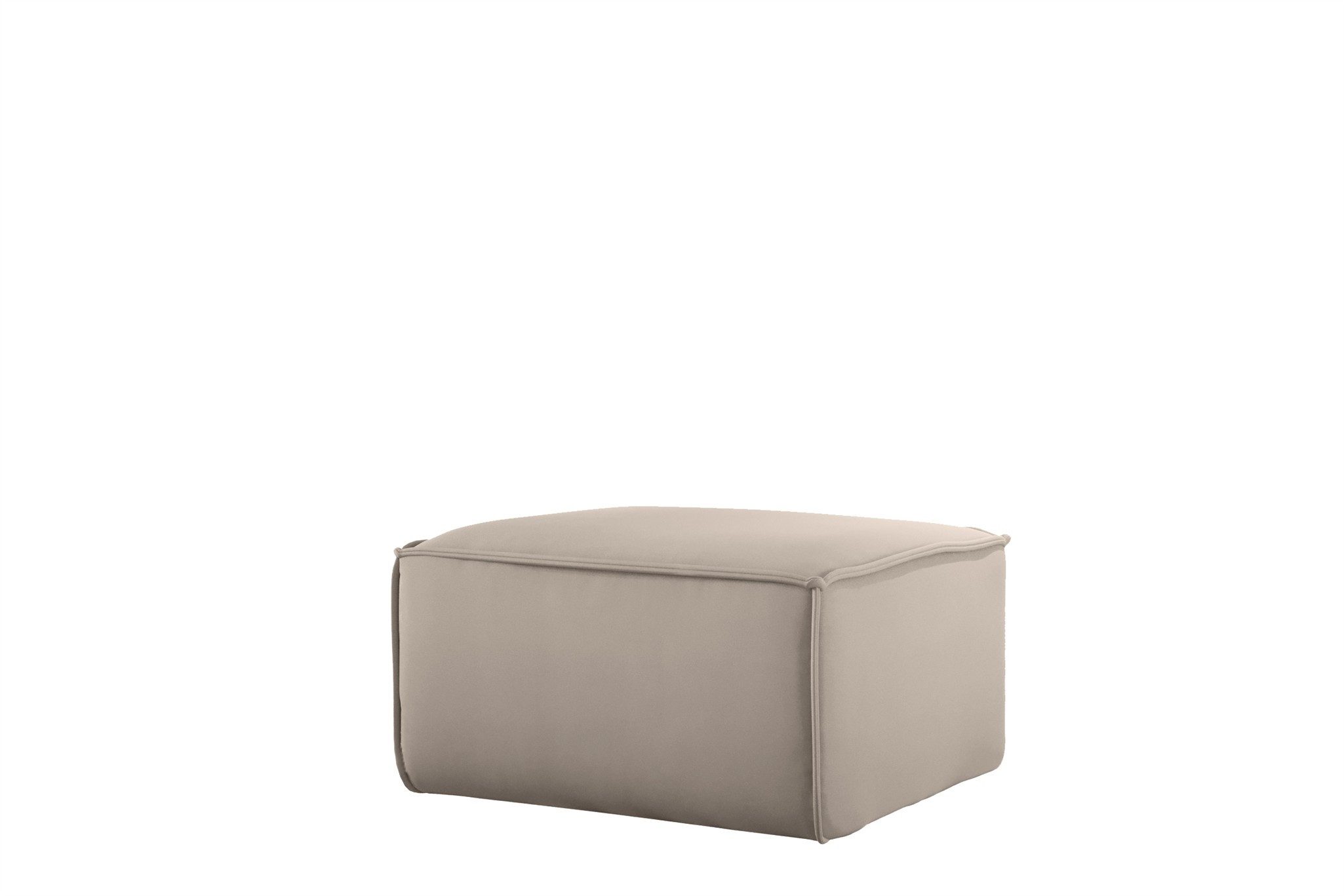 Fun Möbel Polsterhocker Designerhocker CELES PREMIUM (85x85x40 cm oder 65x65x40 cm), in 2 Größen und 2 verschiedenen Stoffen