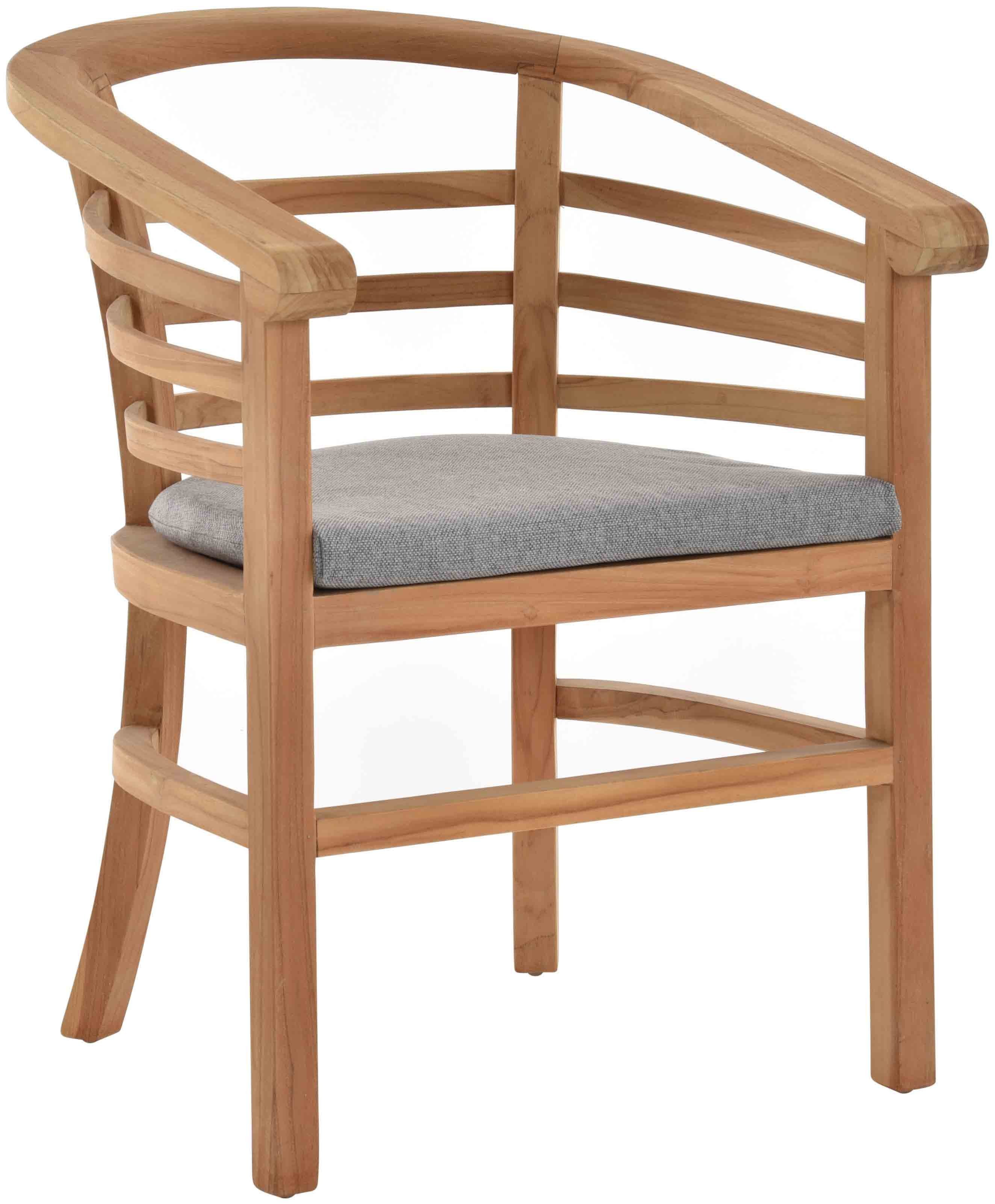 Krines Home Esszimmersessel Teakstuhl Holz Teak günstig online kaufen