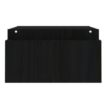 vidaXL Monitorständer Schwarz 100x27,5x15 cm Massivholz Kiefer Monitorständer