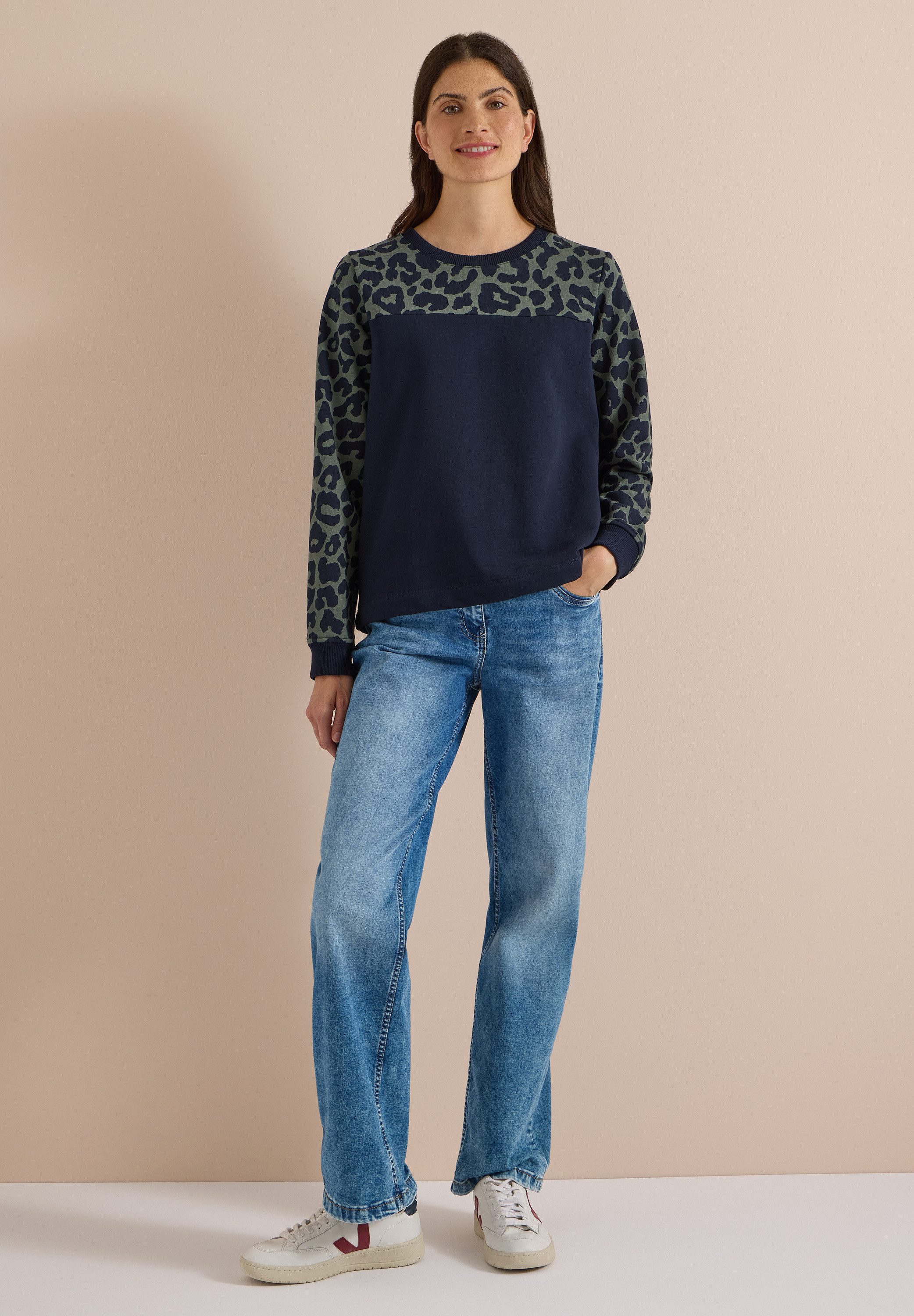 CECIL Sweatshirt mit Leomuster