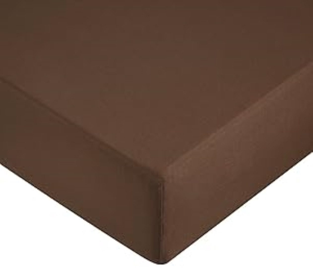 Amazon Basics Spannbettlaken Mikrofaser Spannbetttuch 160 x 200 cm Mikrofaser Braun., Polyester-Mikrofaser, Gummizug: mit Gummizug, Einfarbig Braun, weiche Mikrofaser, elastischer Rundumgummizug
