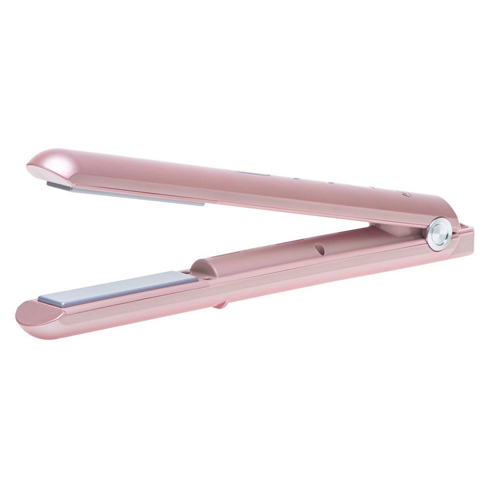 ADLER EUROPE Glätteisen Adler AD 2327p Akku Glätteisen kabellos, USB-C Reise-Haarglätter, Keramik, LED-Display, 3 Temperaturstufen, Aufbewahrungsbeutel, Rosa