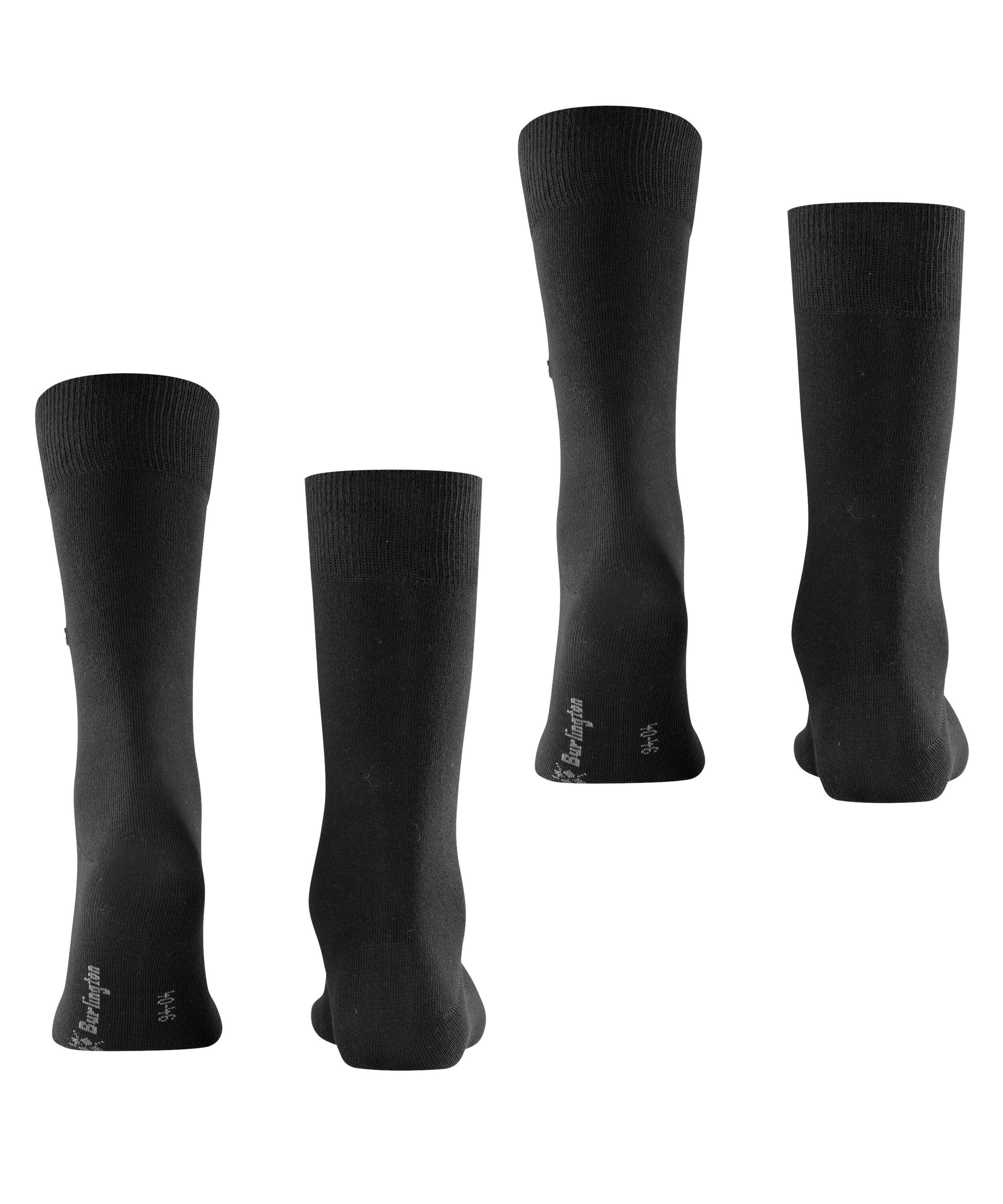 Burlington Socken Everyday 2-Pack (2-Paar) aus weicher gekämmter Baumwolle